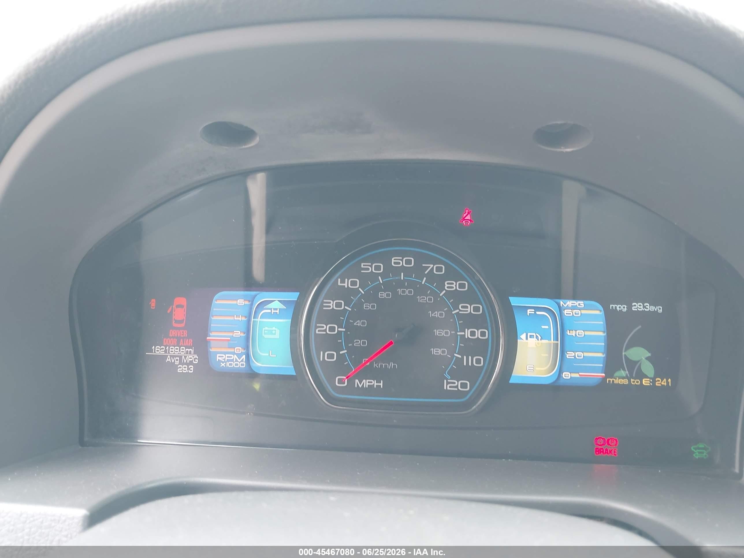 2010 Ford Fusion Hybrid   Light Blue vin: 3FADP0L38AR406506