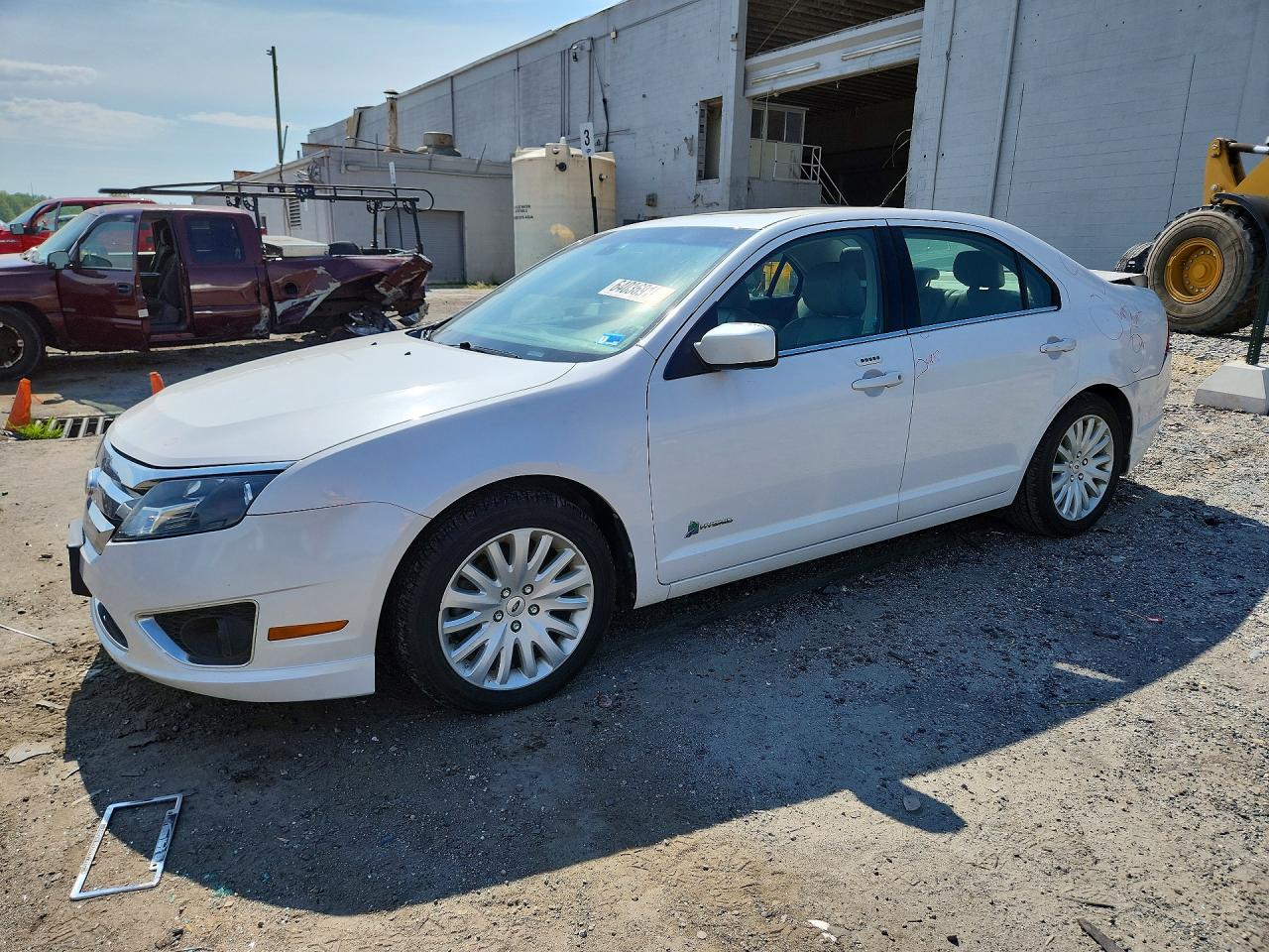 2011 Ford Fusion Hybrid White vin: 3FADP0L38BR171381