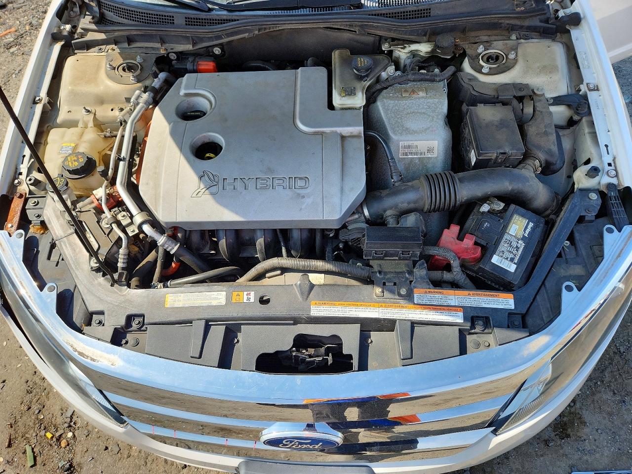 2011 Ford Fusion Hybrid White vin: 3FADP0L38BR171381
