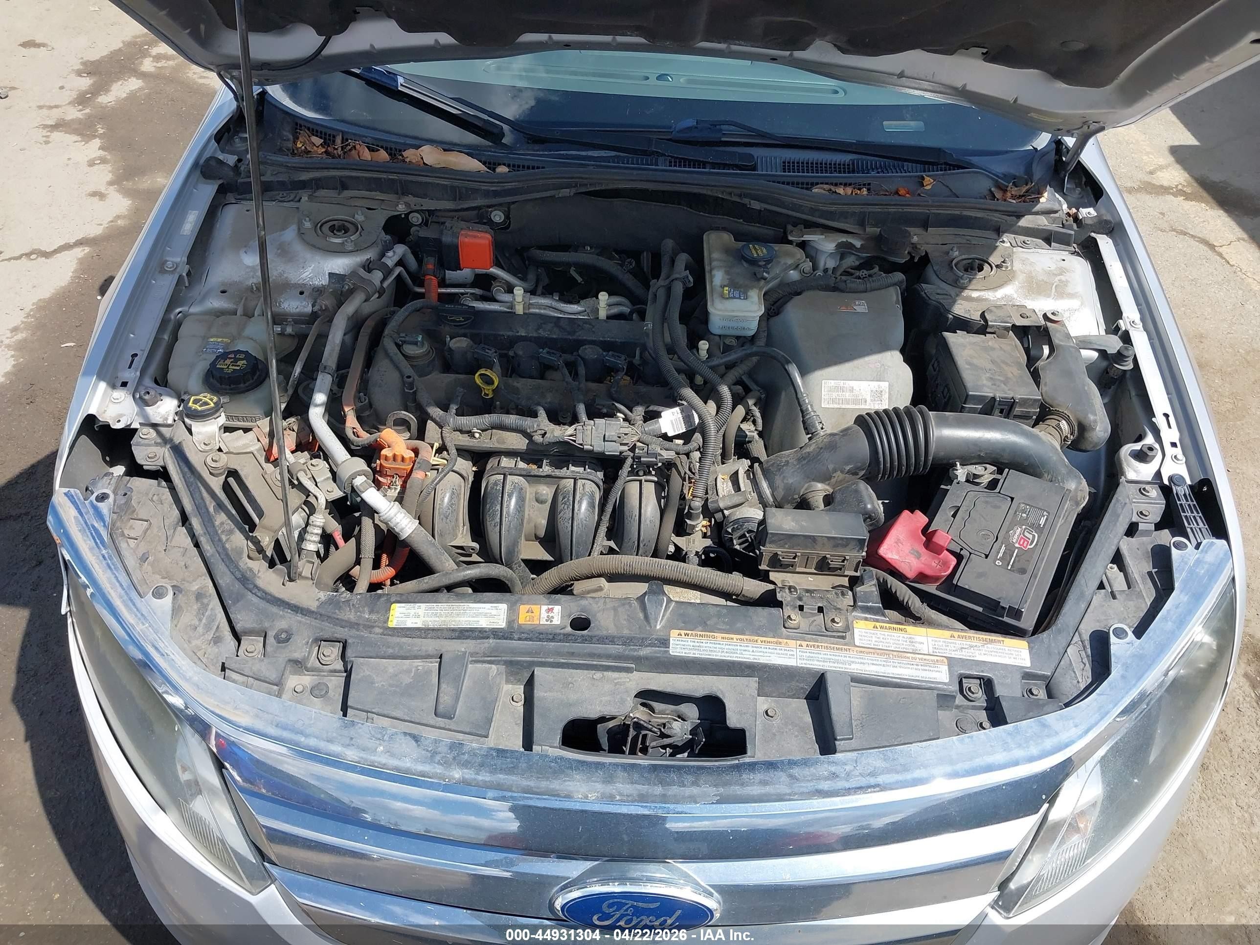 2011 Ford Fusion Hybrid   Серебряный vin: 3FADP0L38BR335485