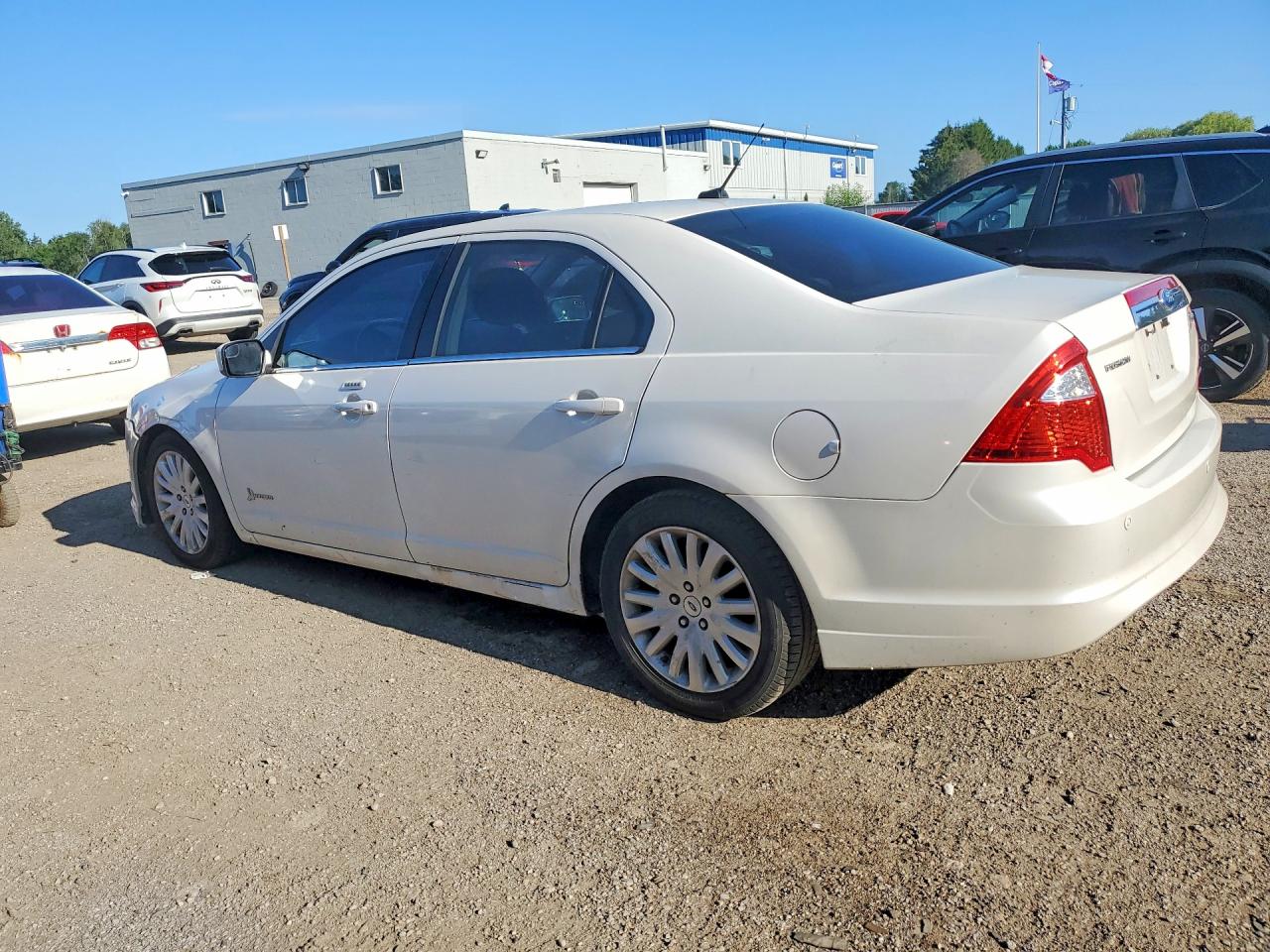 2012 Ford Fusion Hybrid White vin: 3FADP0L38CR166117