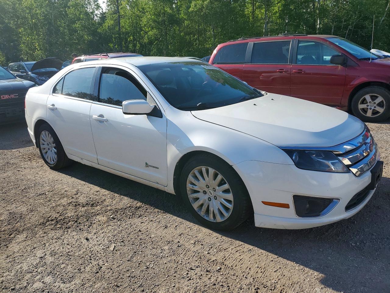 2012 Ford Fusion Hybrid White vin: 3FADP0L38CR166117