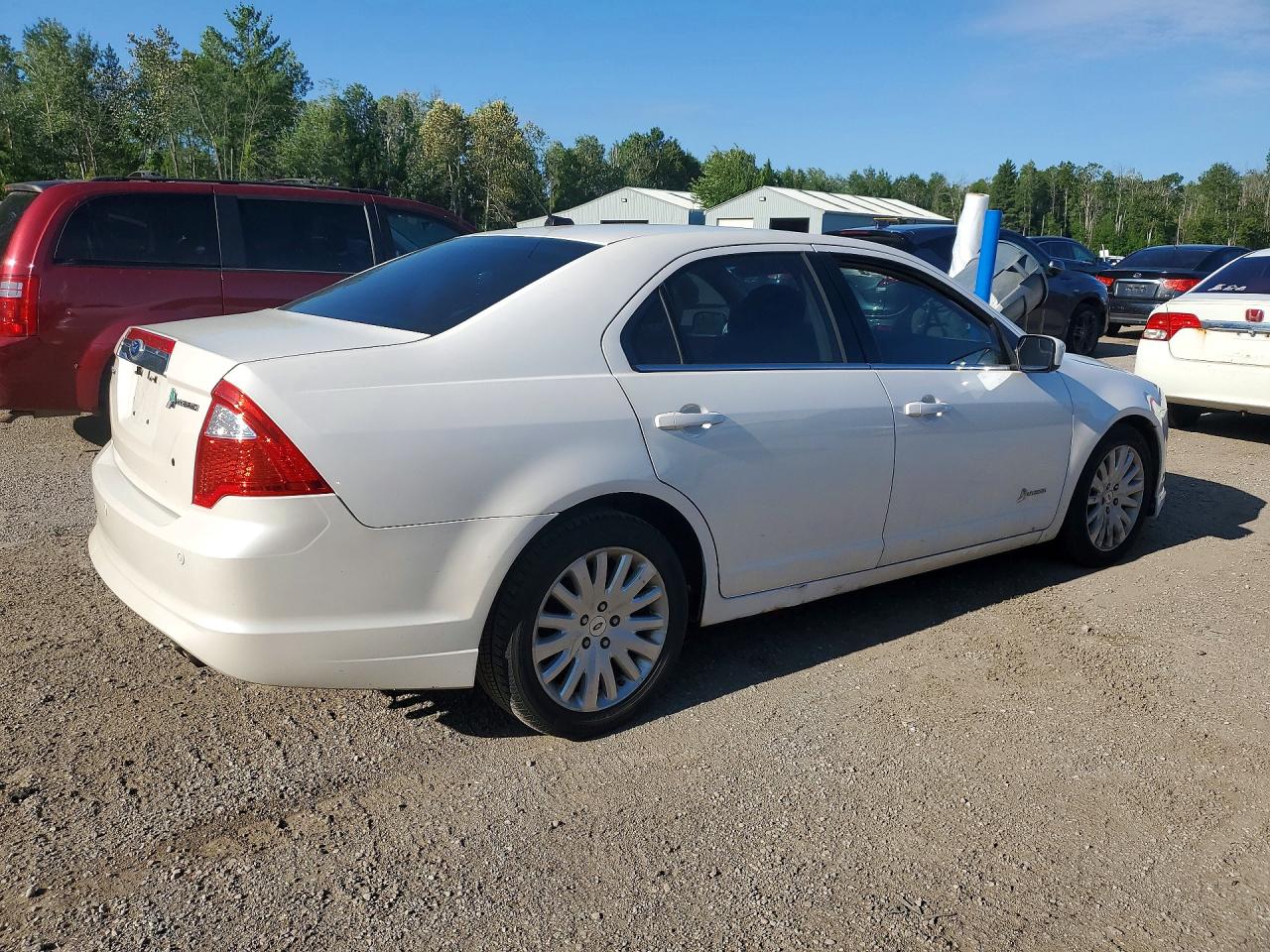 2012 Ford Fusion Hybrid White vin: 3FADP0L38CR166117