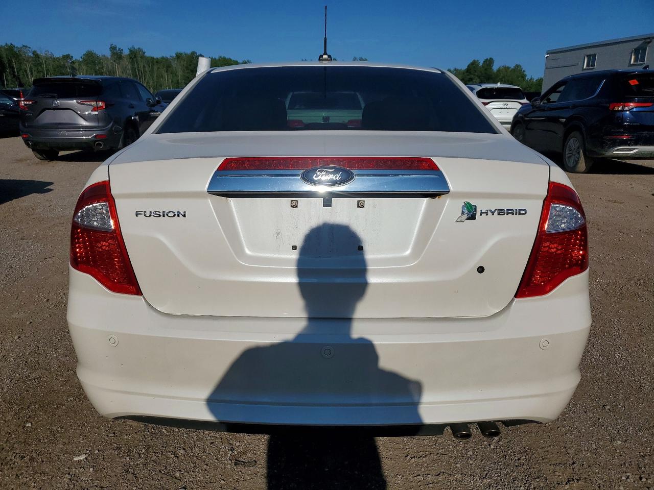 2012 Ford Fusion Hybrid White vin: 3FADP0L38CR166117