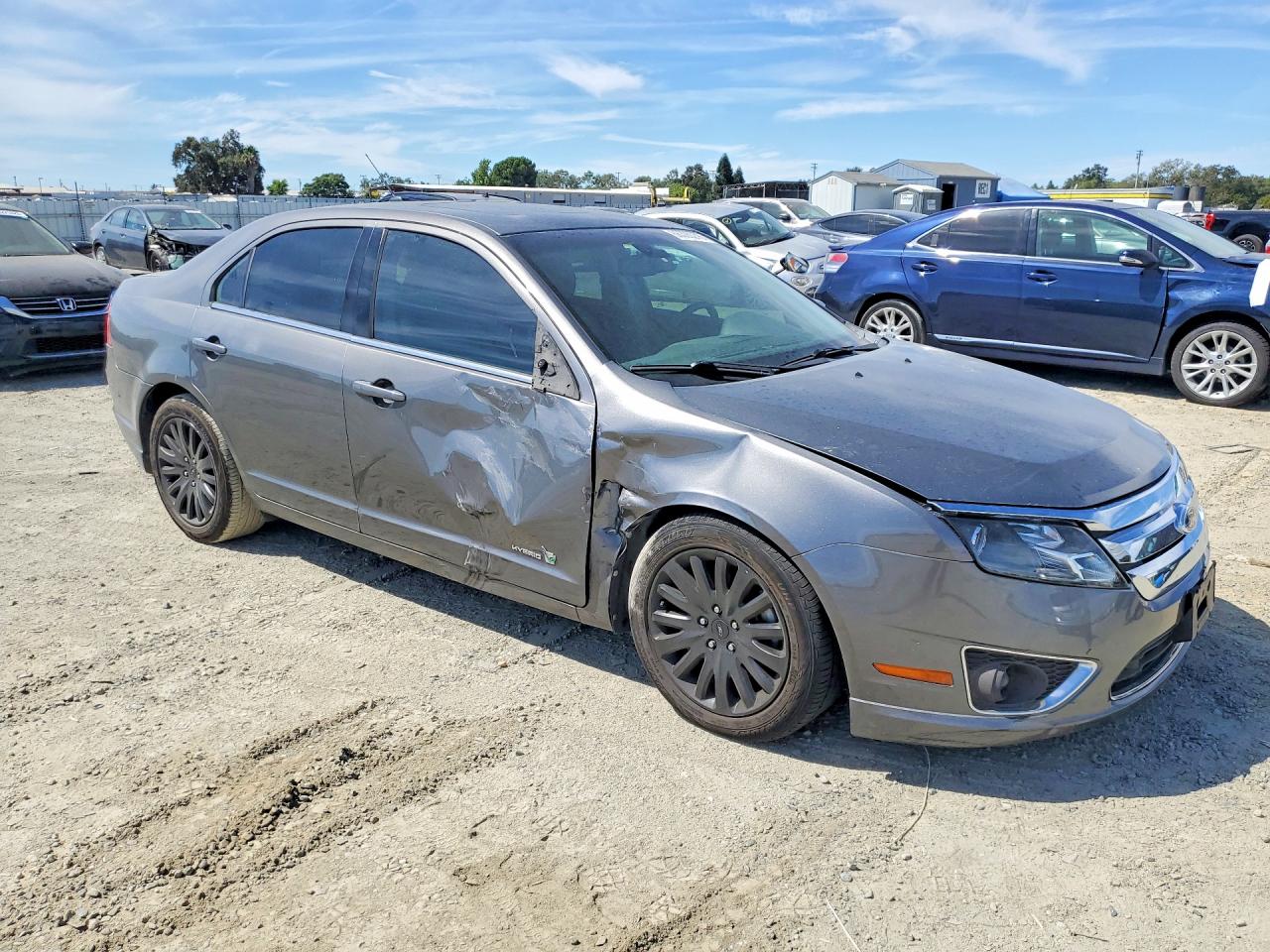 2012 Ford Fusion Hybrid Charcoal vin: 3FADP0L38CR187260