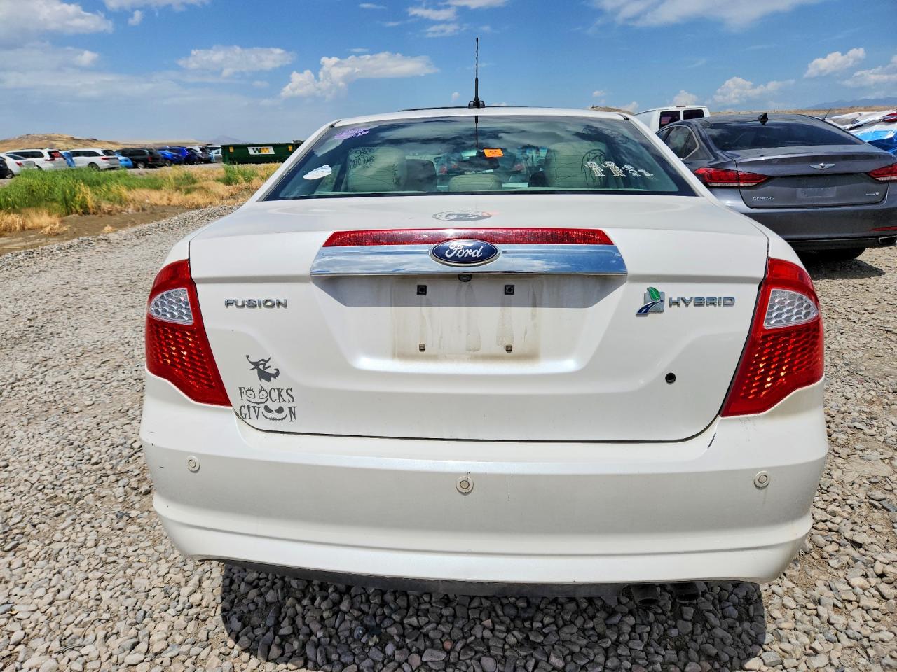 2012 Ford Fusion Hybrid White vin: 3FADP0L38CR205692