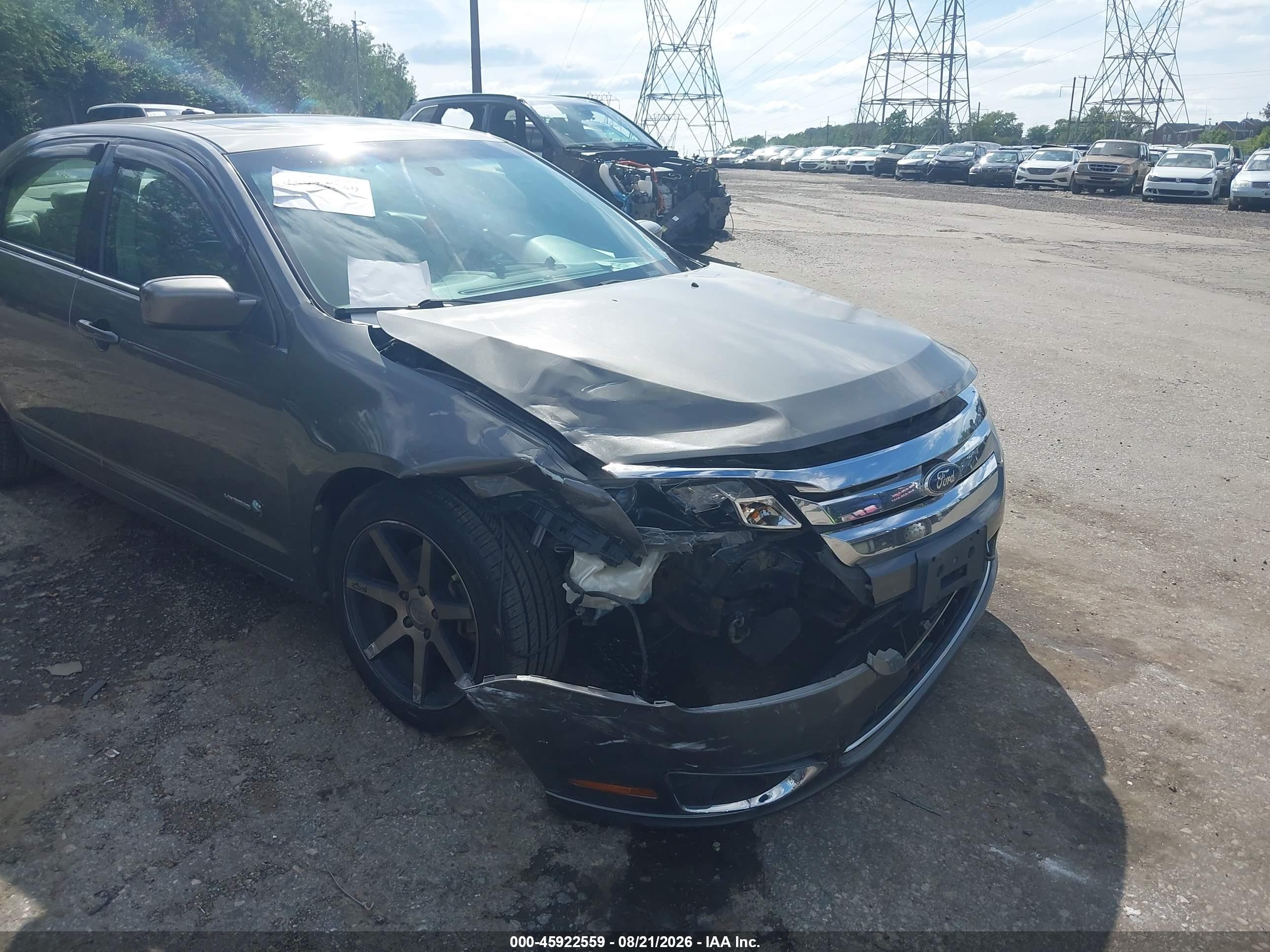 2010 Ford Fusion Hybrid Gray vin: 3FADP0L39AR179262