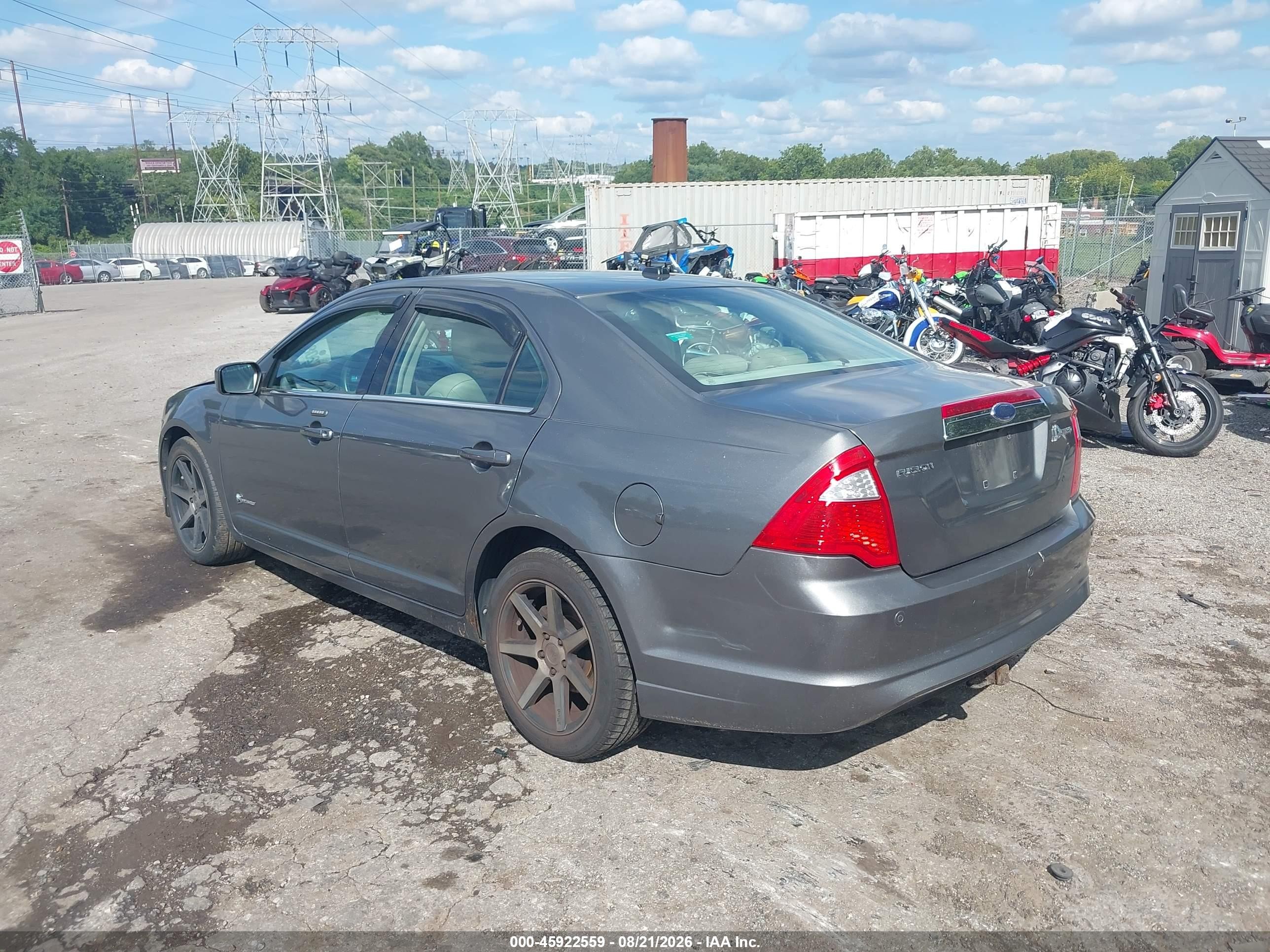 2010 Ford Fusion Hybrid Gray vin: 3FADP0L39AR179262