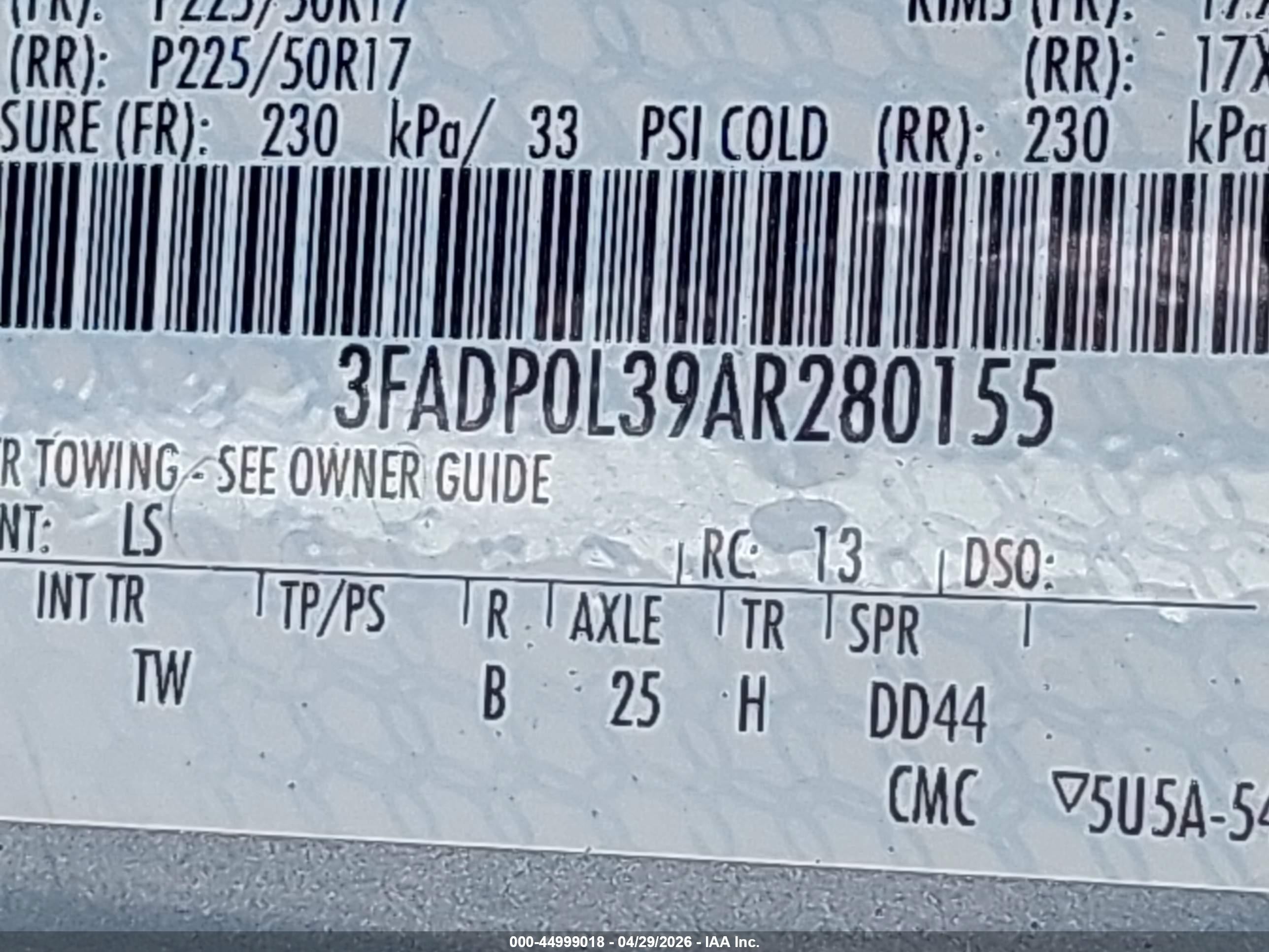 2010 Ford Fusion Hybrid   Blue vin: 3FADP0L39AR280155