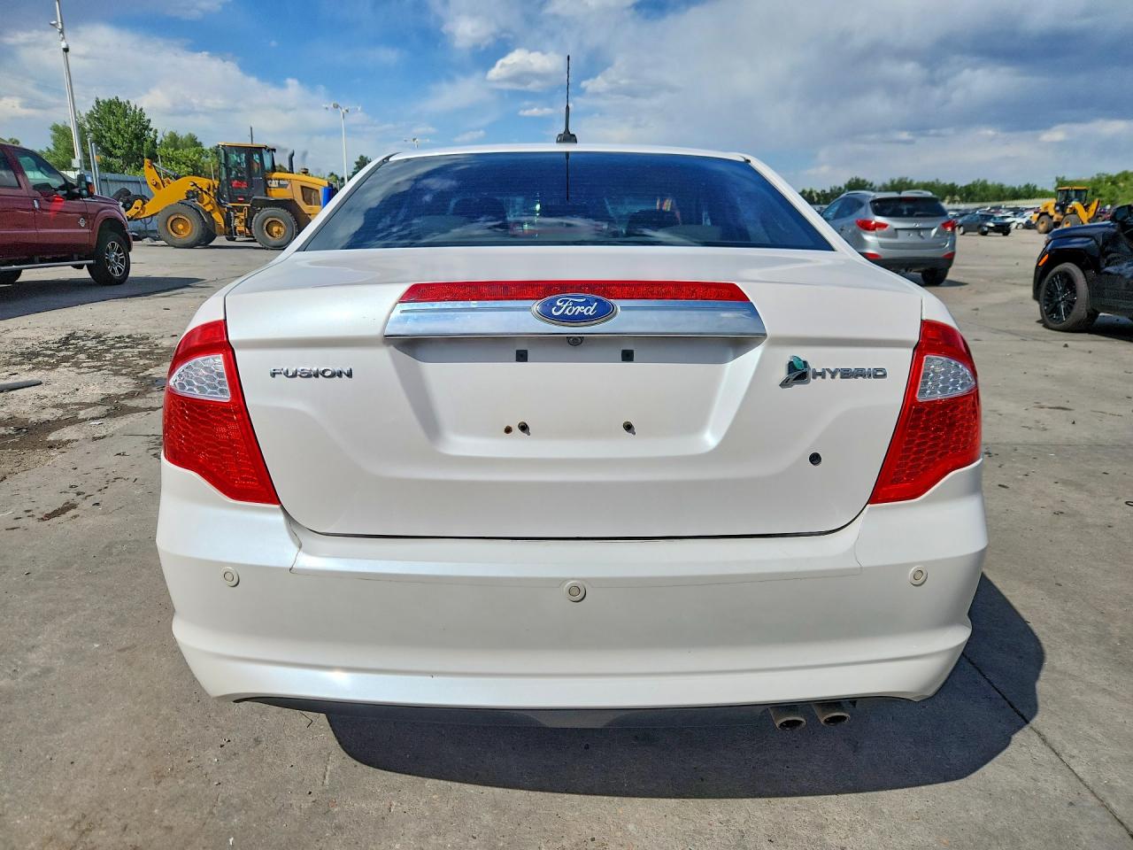 2010 Ford Fusion Hybrid White vin: 3FADP0L39AR335610