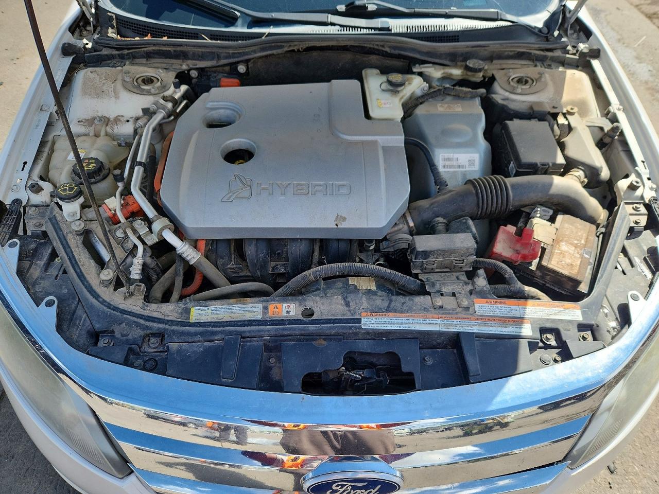 2010 Ford Fusion Hybrid White vin: 3FADP0L39AR335610