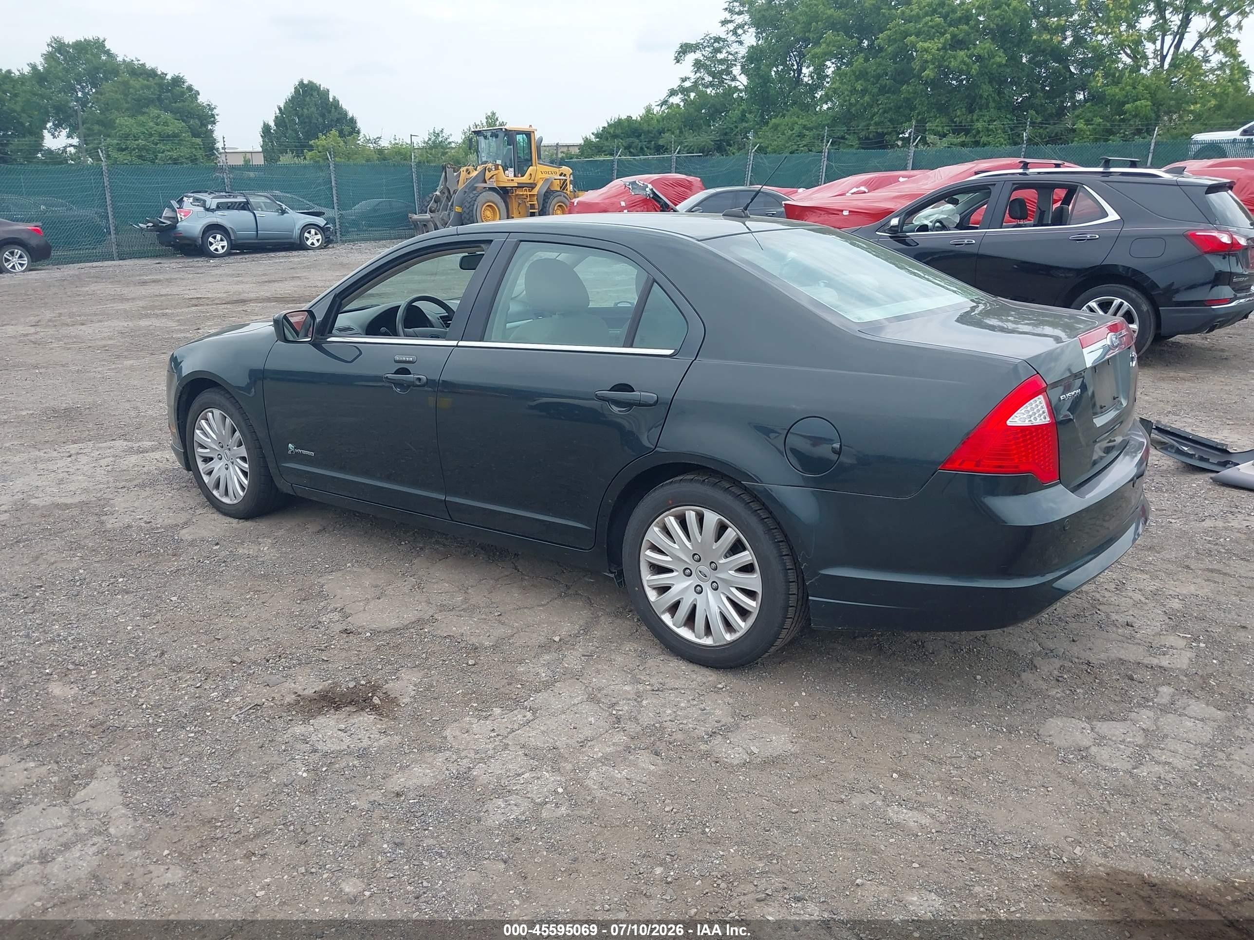 2010 Ford Fusion Hybrid Gray vin: 3FADP0L39AR384922