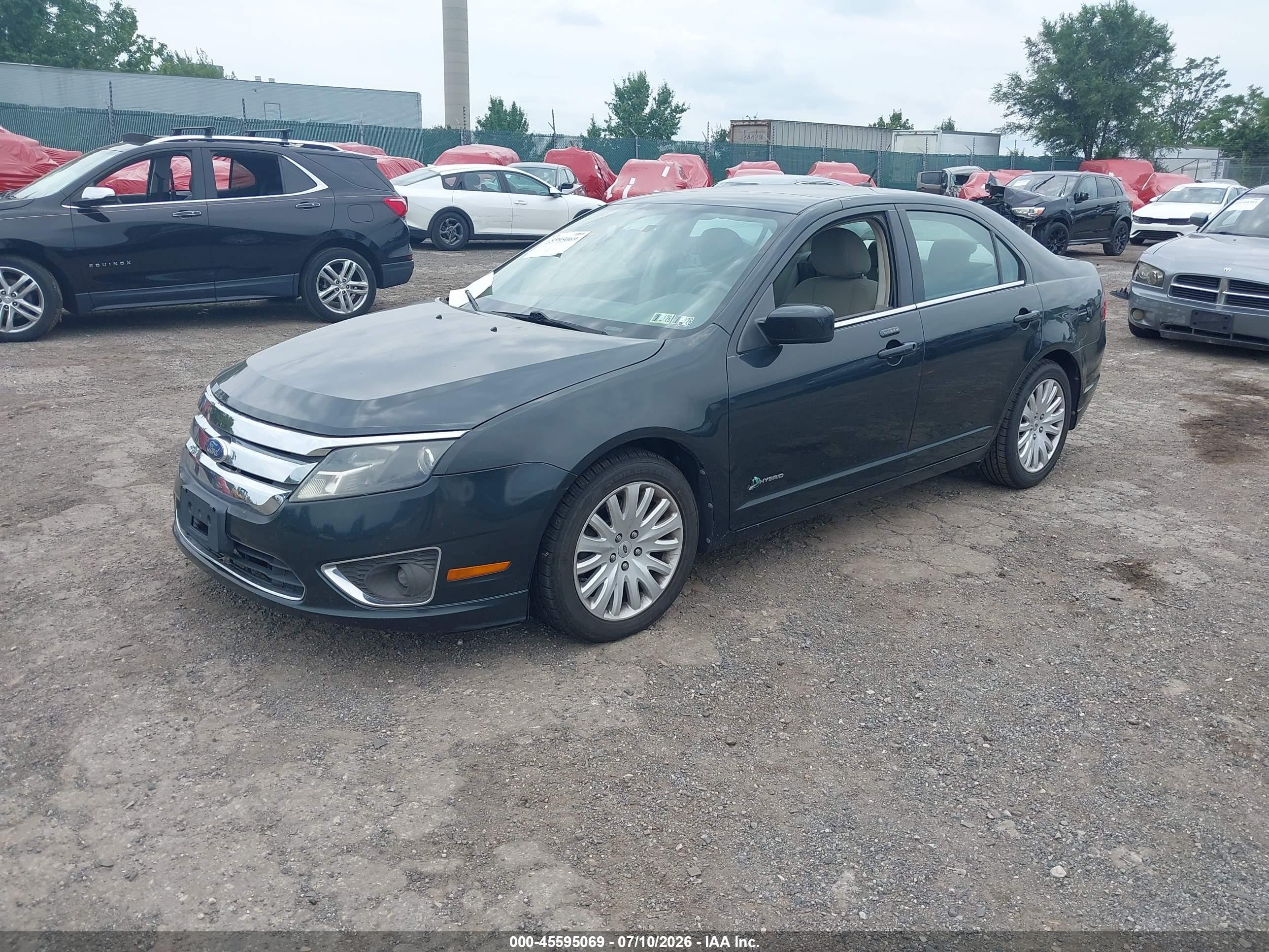 2010 Ford Fusion Hybrid Gray vin: 3FADP0L39AR384922