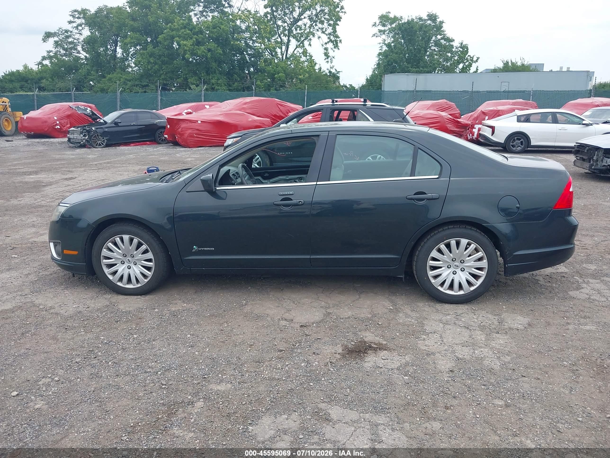 2010 Ford Fusion Hybrid Gray vin: 3FADP0L39AR384922