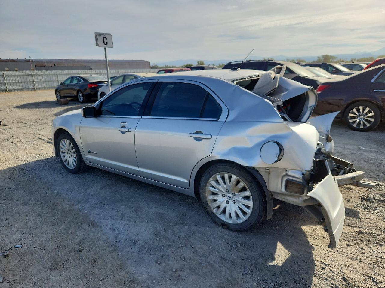 2010 Ford Fusion Hybrid Silver vin: 3FADP0L39AR418891