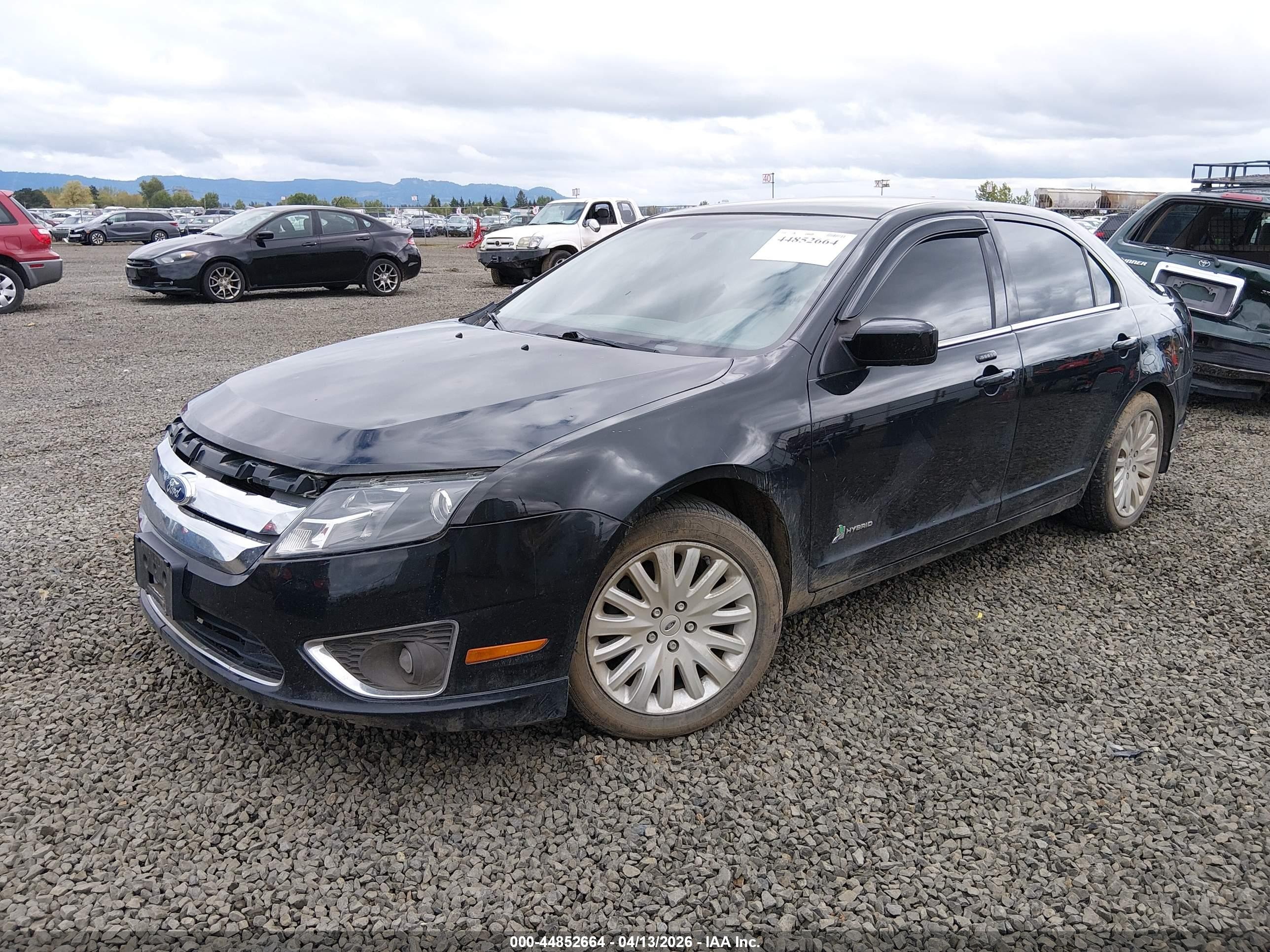2011 Ford Fusion Hybrid   Black vin: 3FADP0L39BR103946