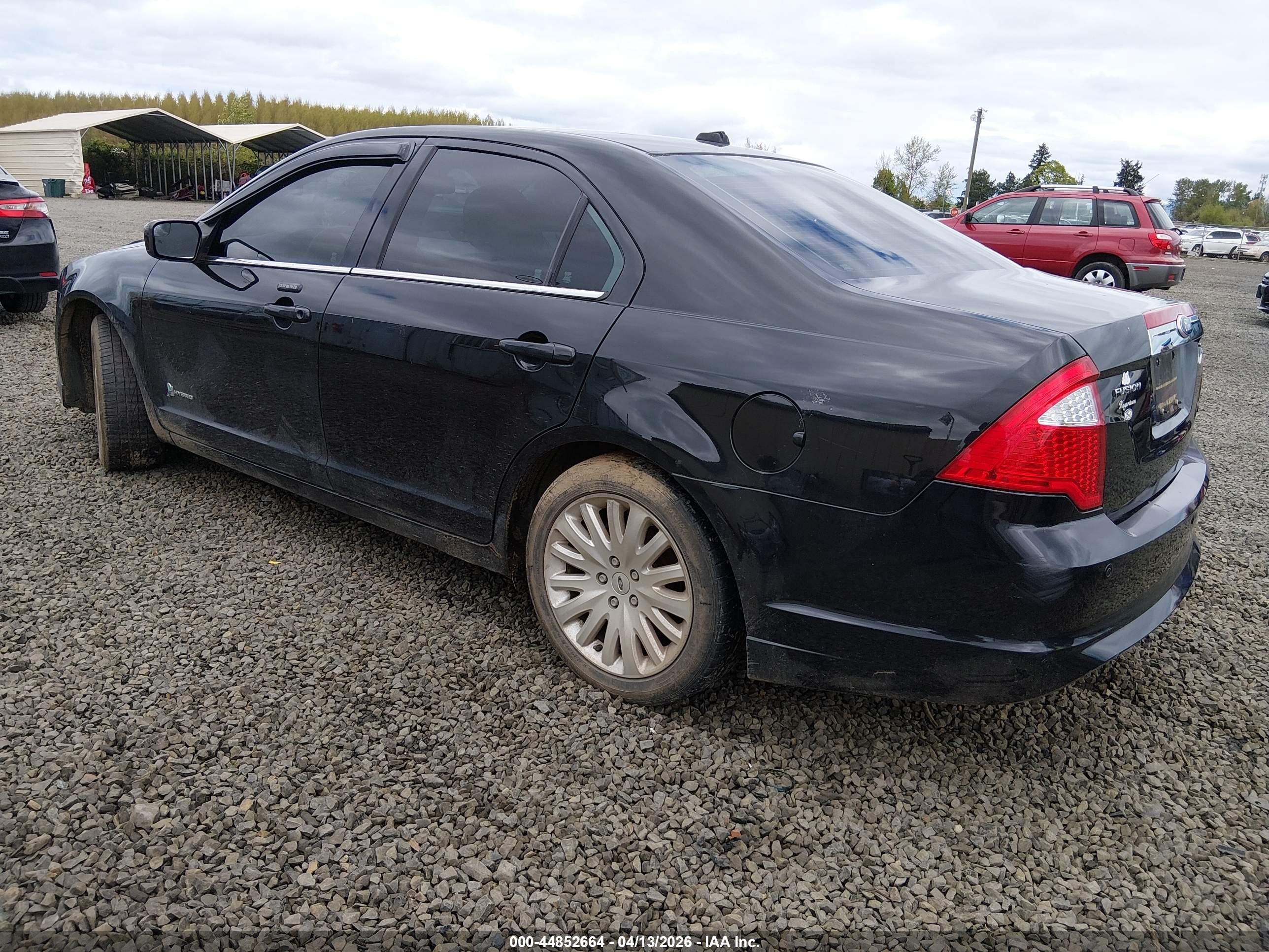 2011 Ford Fusion Hybrid   Black vin: 3FADP0L39BR103946