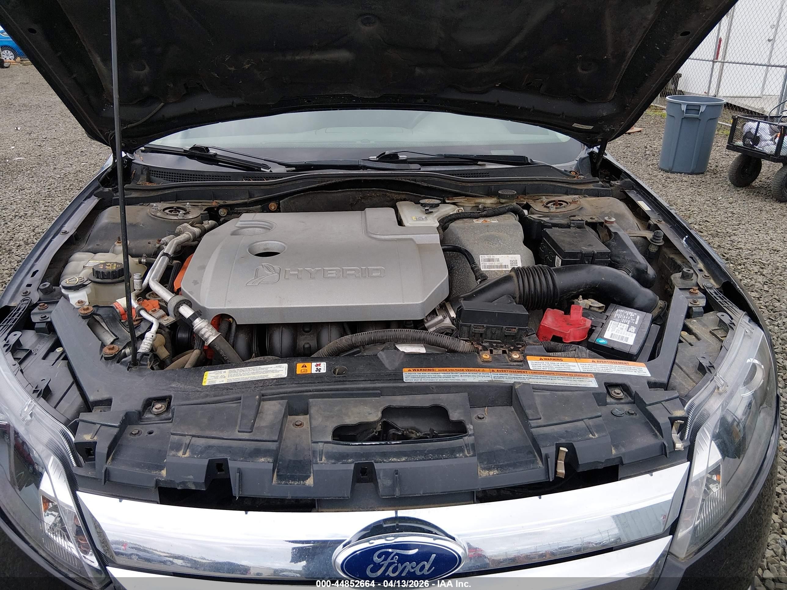 2011 Ford Fusion Hybrid   Black vin: 3FADP0L39BR103946
