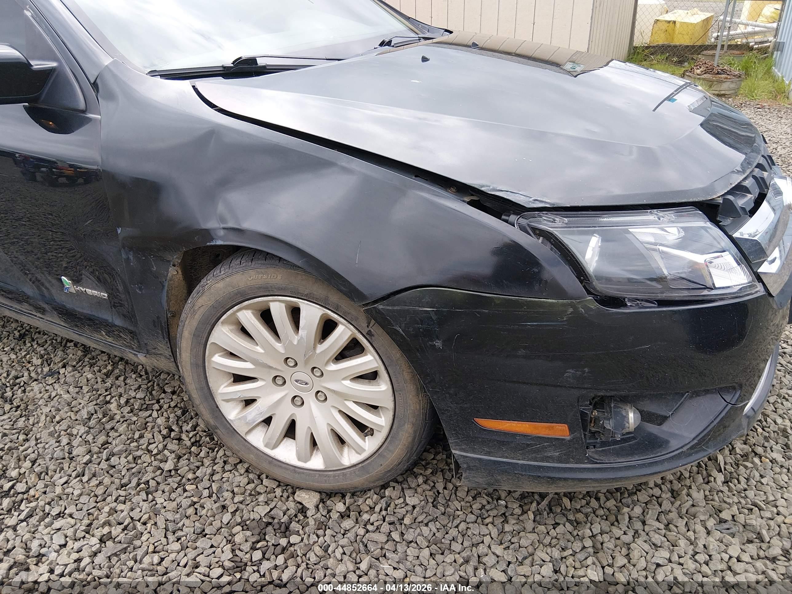 2011 Ford Fusion Hybrid   Black vin: 3FADP0L39BR103946
