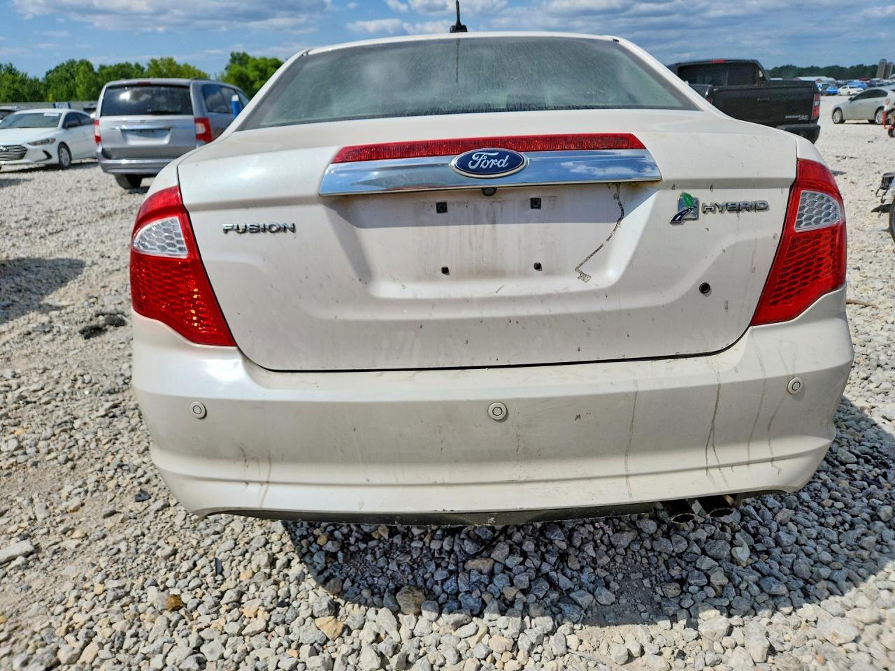 2011 Ford Fusion Hybrid Белый vin: 3FADP0L39BR285891