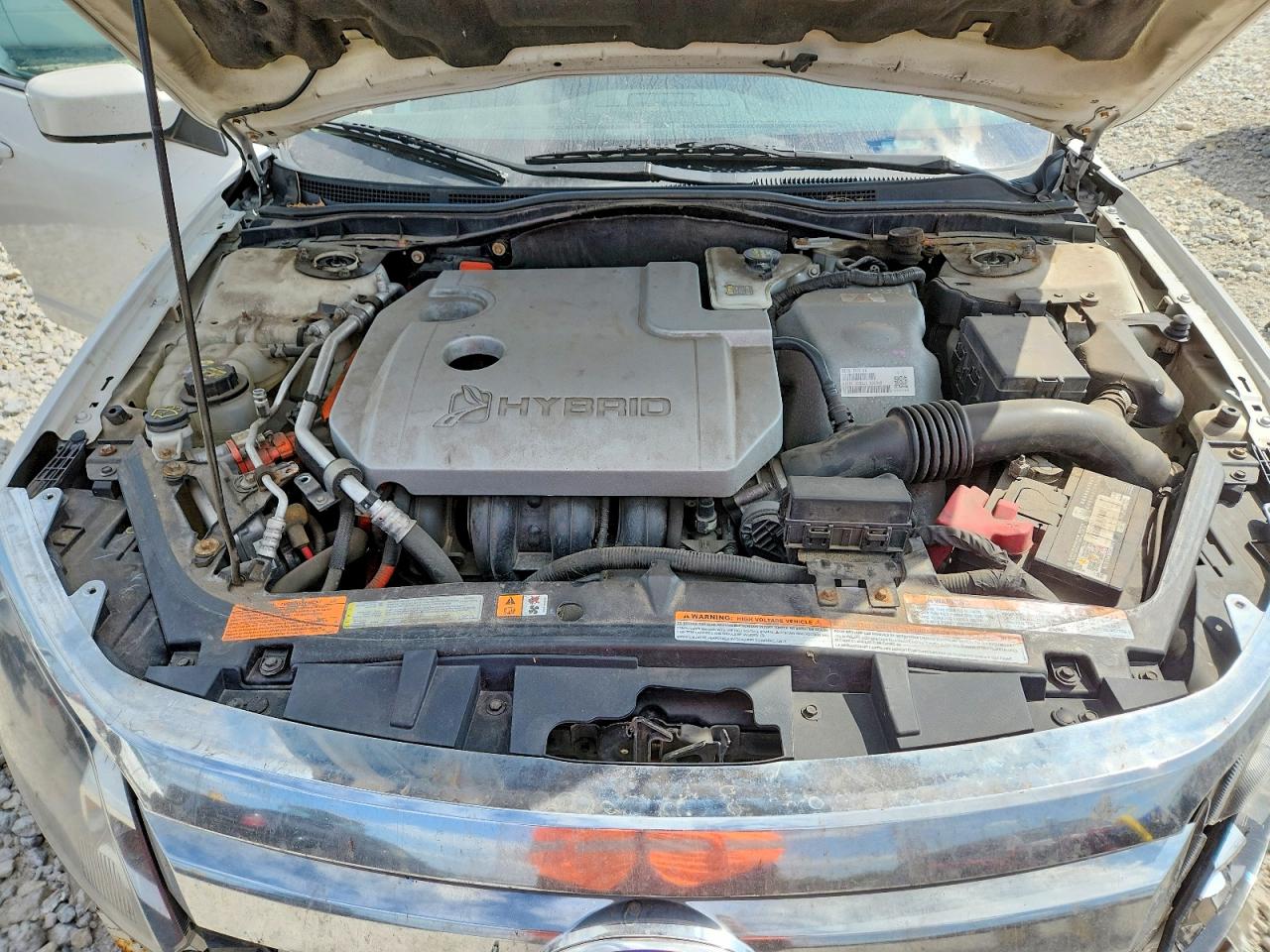 2011 Ford Fusion Hybrid Белый vin: 3FADP0L39BR285891