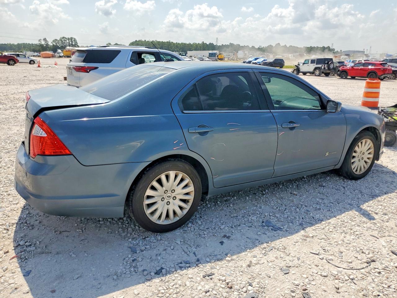 2012 Ford Fusion Hybrid Blue vin: 3FADP0L39CR176171