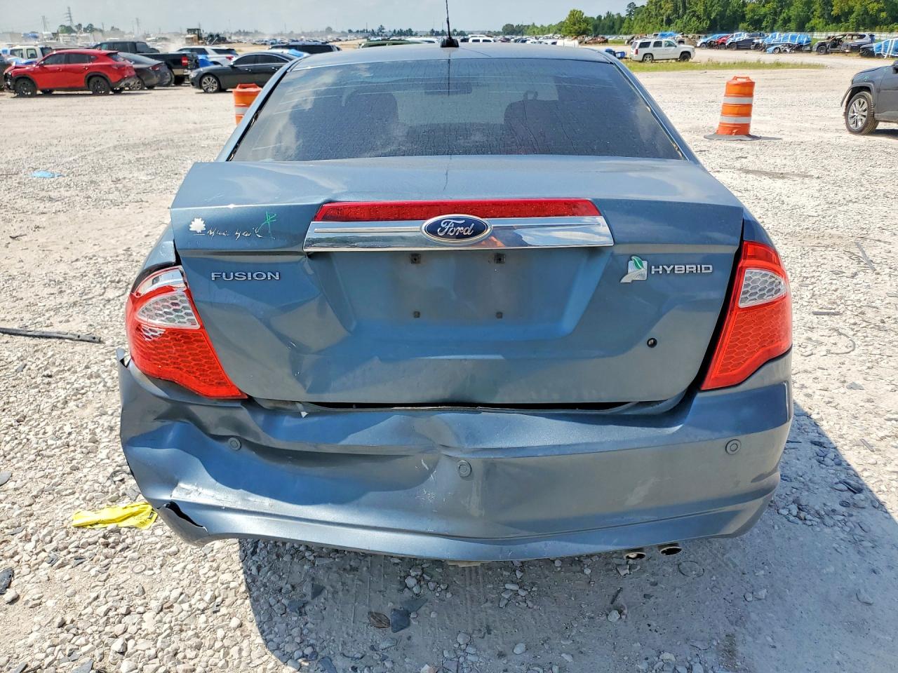 2012 Ford Fusion Hybrid Blue vin: 3FADP0L39CR176171