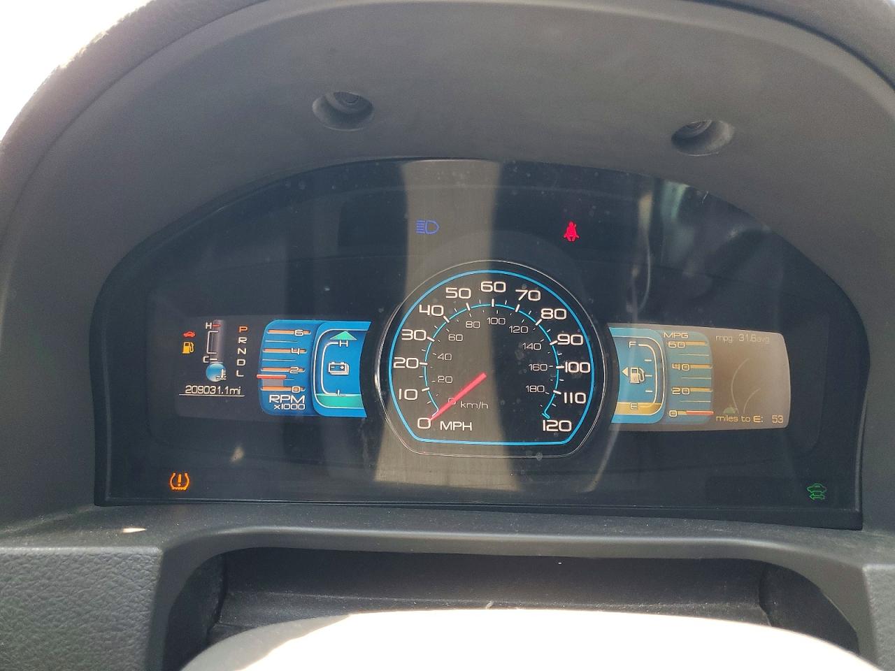 2012 Ford Fusion Hybrid Blue vin: 3FADP0L39CR176171