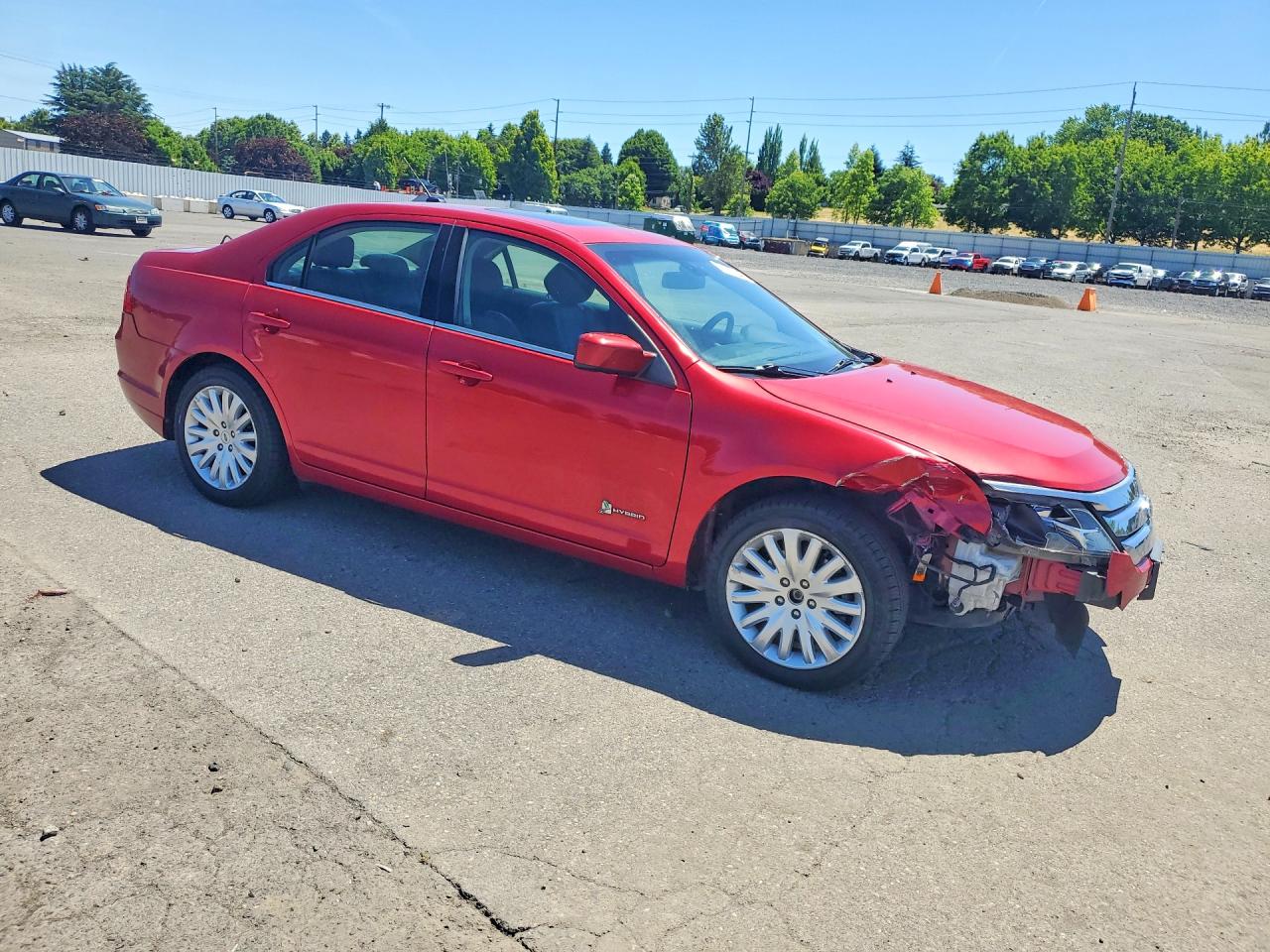 2012 Ford Fusion Hybrid Red vin: 3FADP0L39CR294947