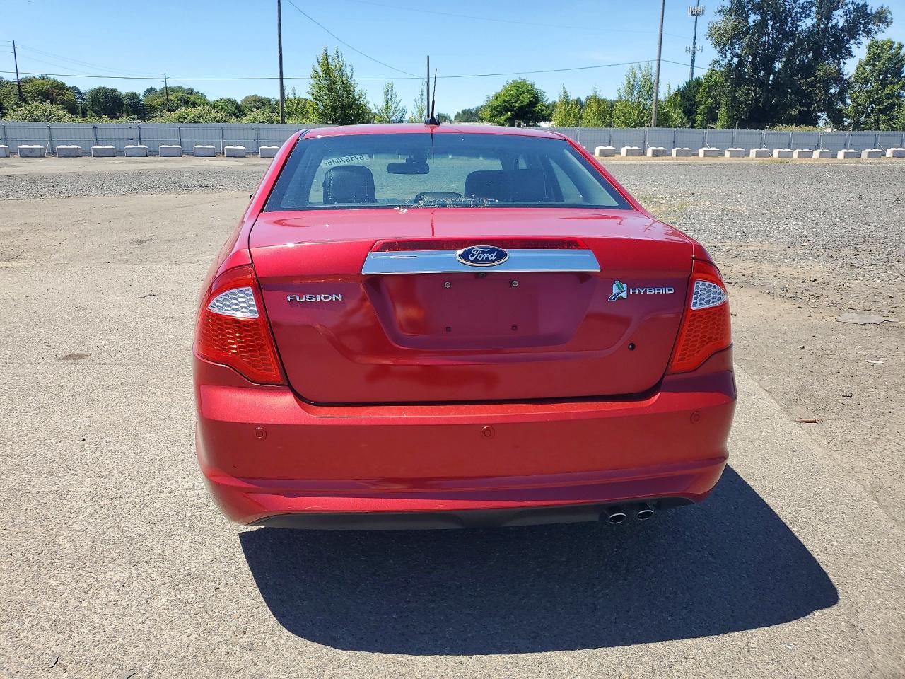 2012 Ford Fusion Hybrid Red vin: 3FADP0L39CR294947