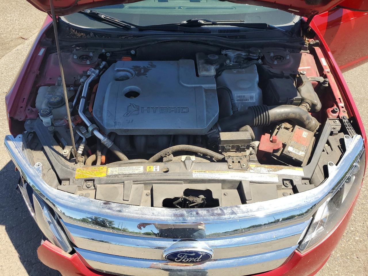 2012 Ford Fusion Hybrid Red vin: 3FADP0L39CR294947