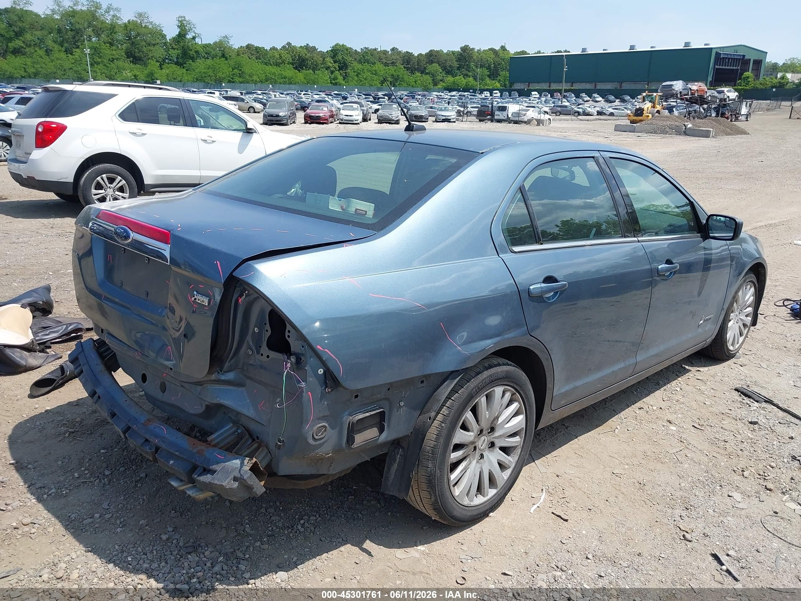 2012 Ford Fusion Hybrid Blue vin: 3FADP0L39CR333830