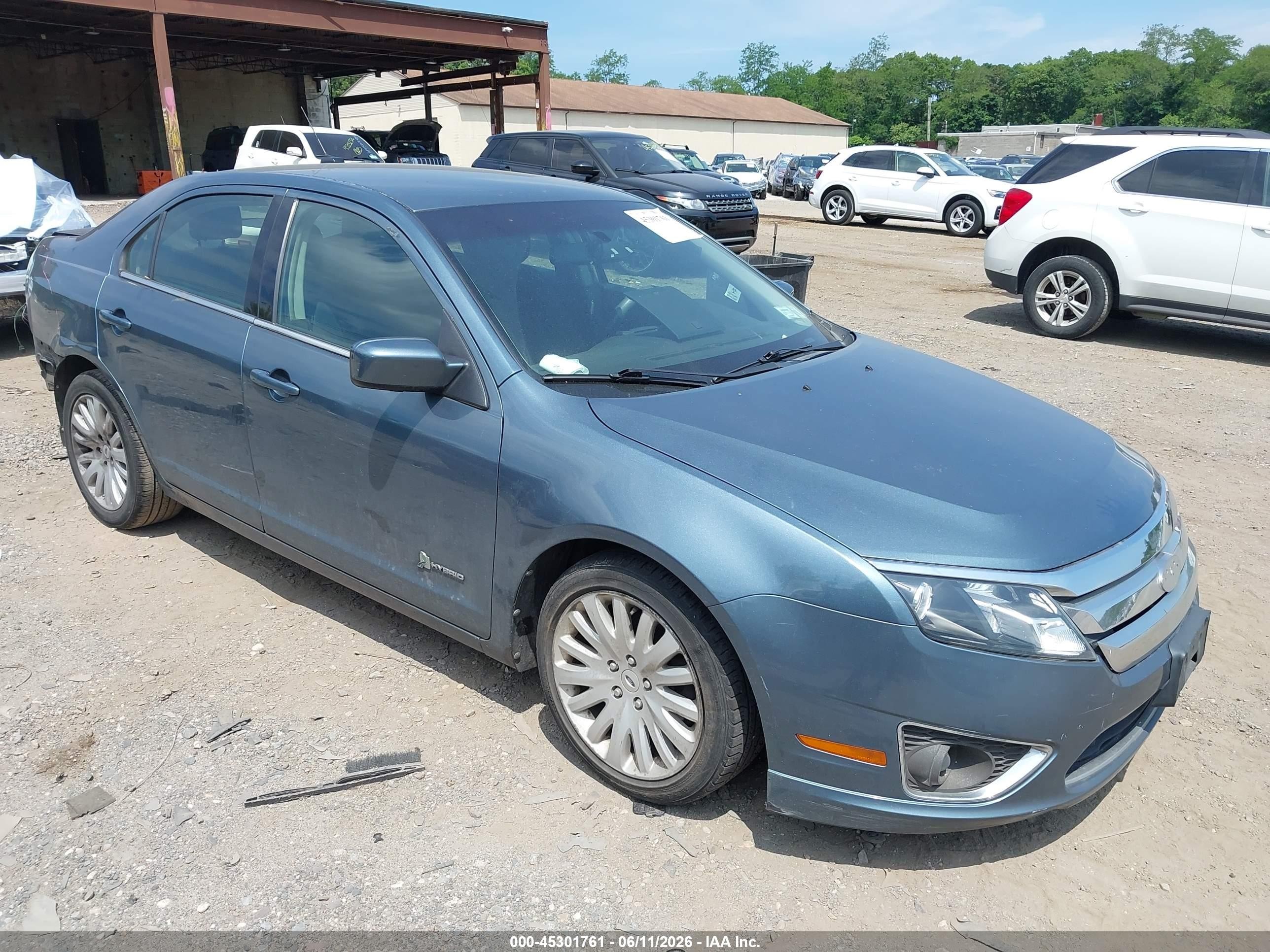 2012 Ford Fusion Hybrid Blue vin: 3FADP0L39CR333830