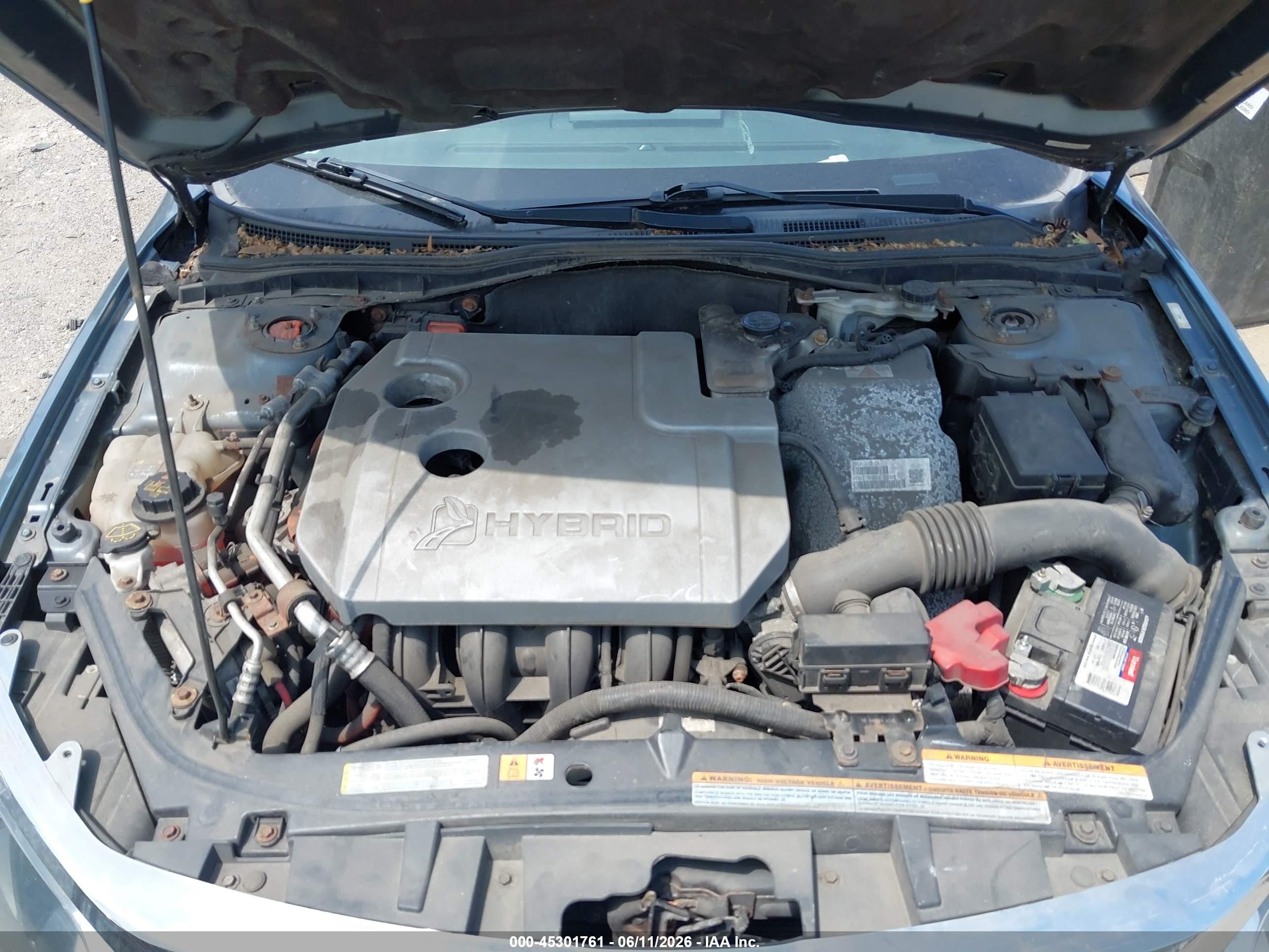 2012 Ford Fusion Hybrid Blue vin: 3FADP0L39CR333830