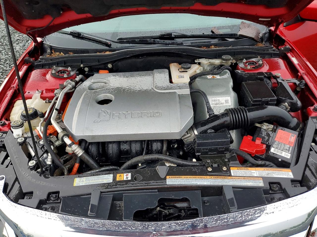 2012 Ford Fusion Hybrid Красный vin: 3FADP0L39CR410440