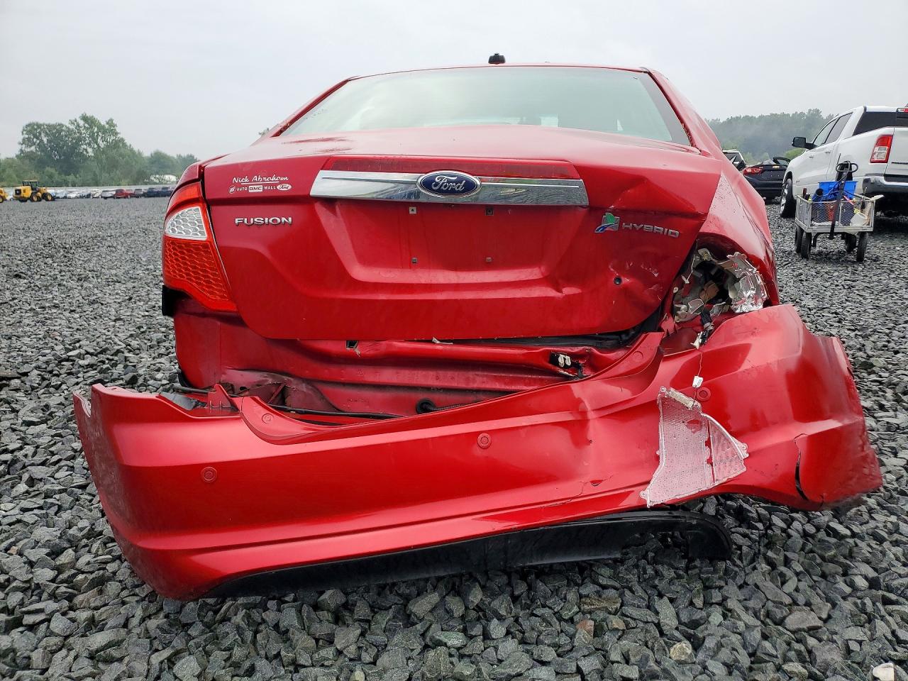2012 Ford Fusion Hybrid Красный vin: 3FADP0L39CR410440