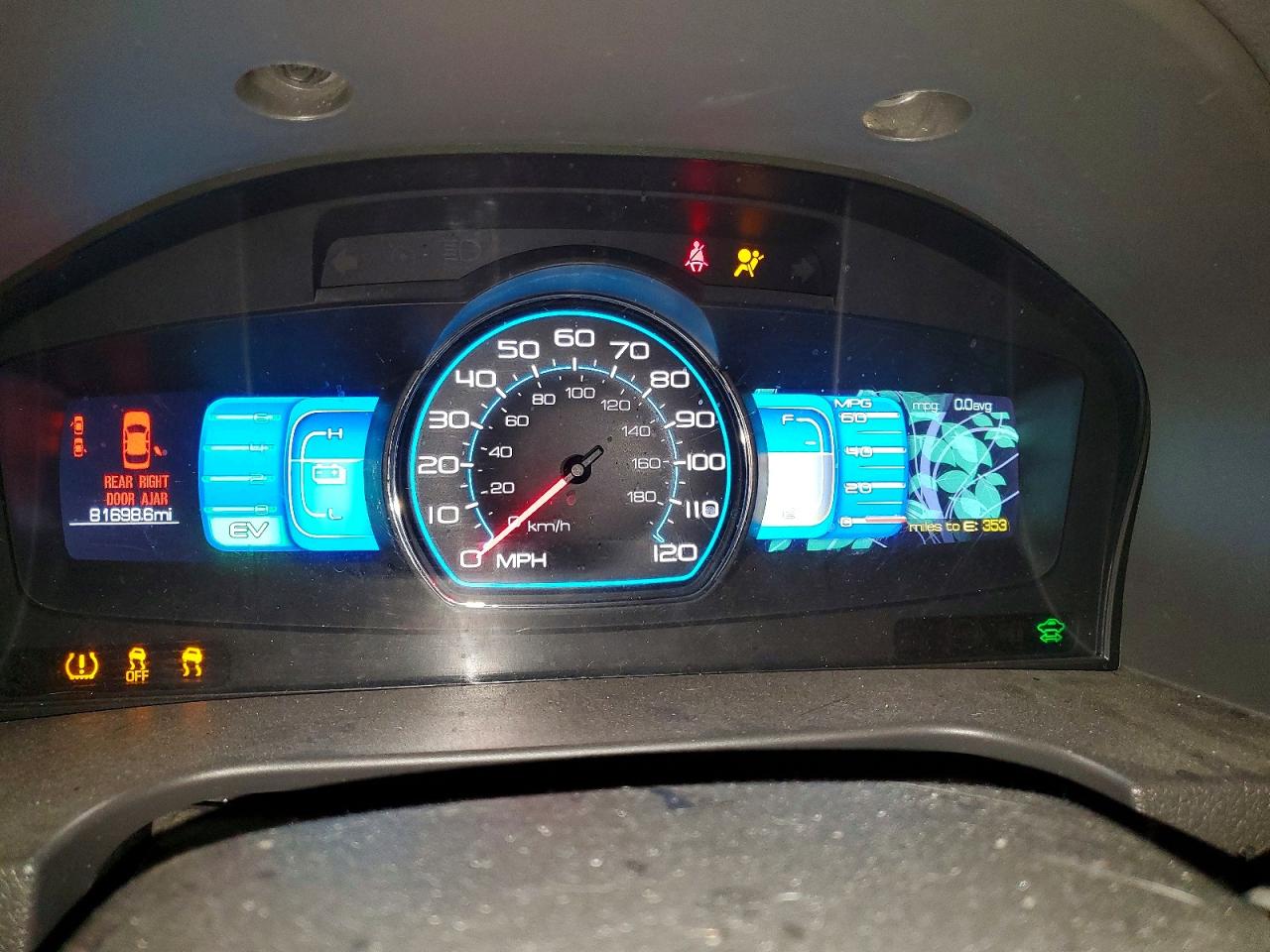 2012 Ford Fusion Hybrid Teal vin: 3FADP0L39CR447519
