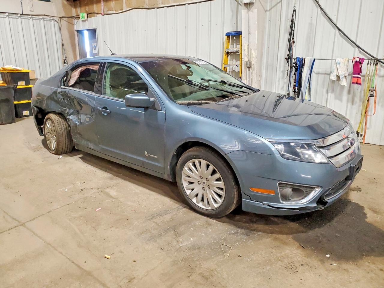 2012 Ford Fusion Hybrid Teal vin: 3FADP0L39CR447519