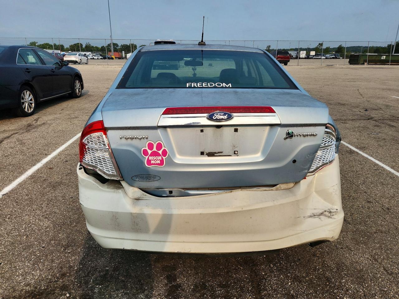 2010 Ford Fusion Hybrid Blue vin: 3FADP0L3XAR149266