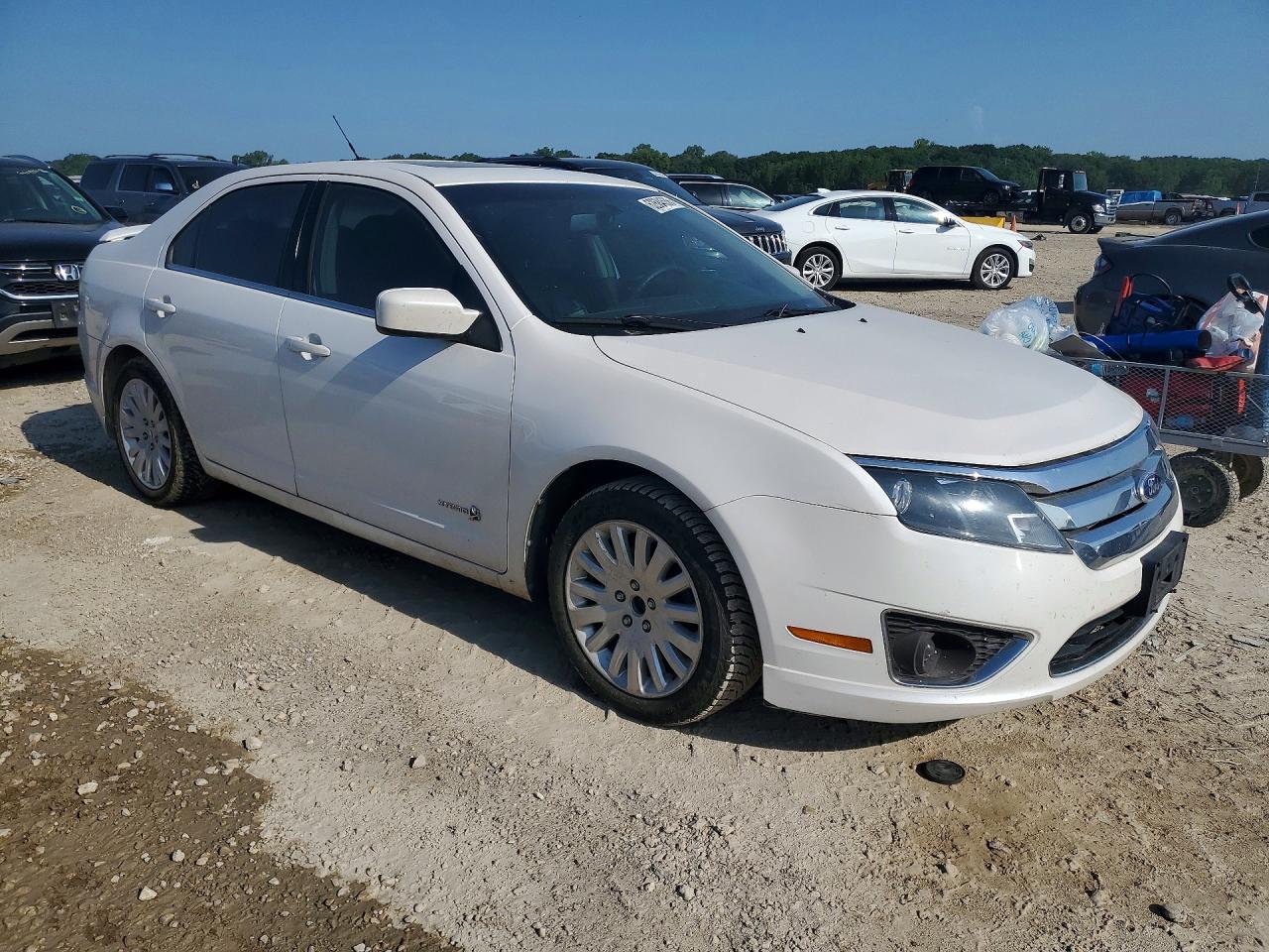 2010 Ford Fusion Hybrid White vin: 3FADP0L3XAR305421