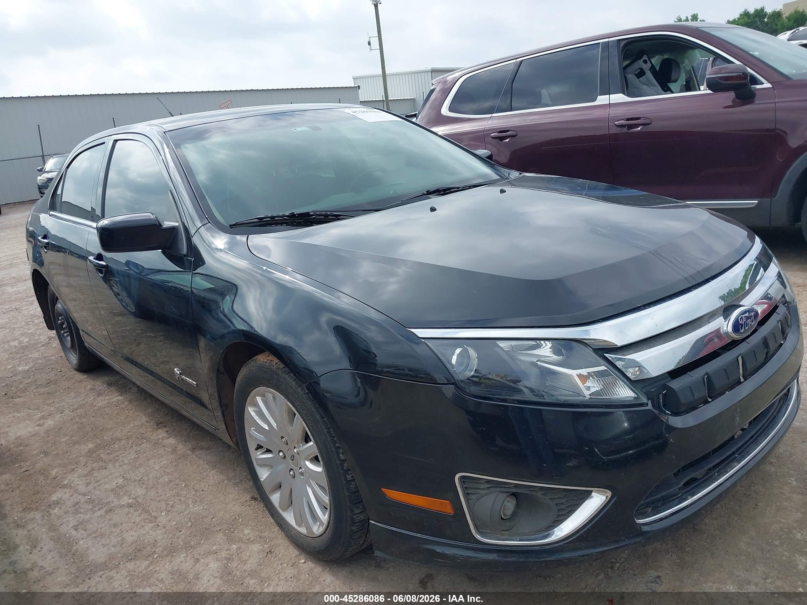 2010 Ford Fusion Hybrid Black vin: 3FADP0L3XAR315740