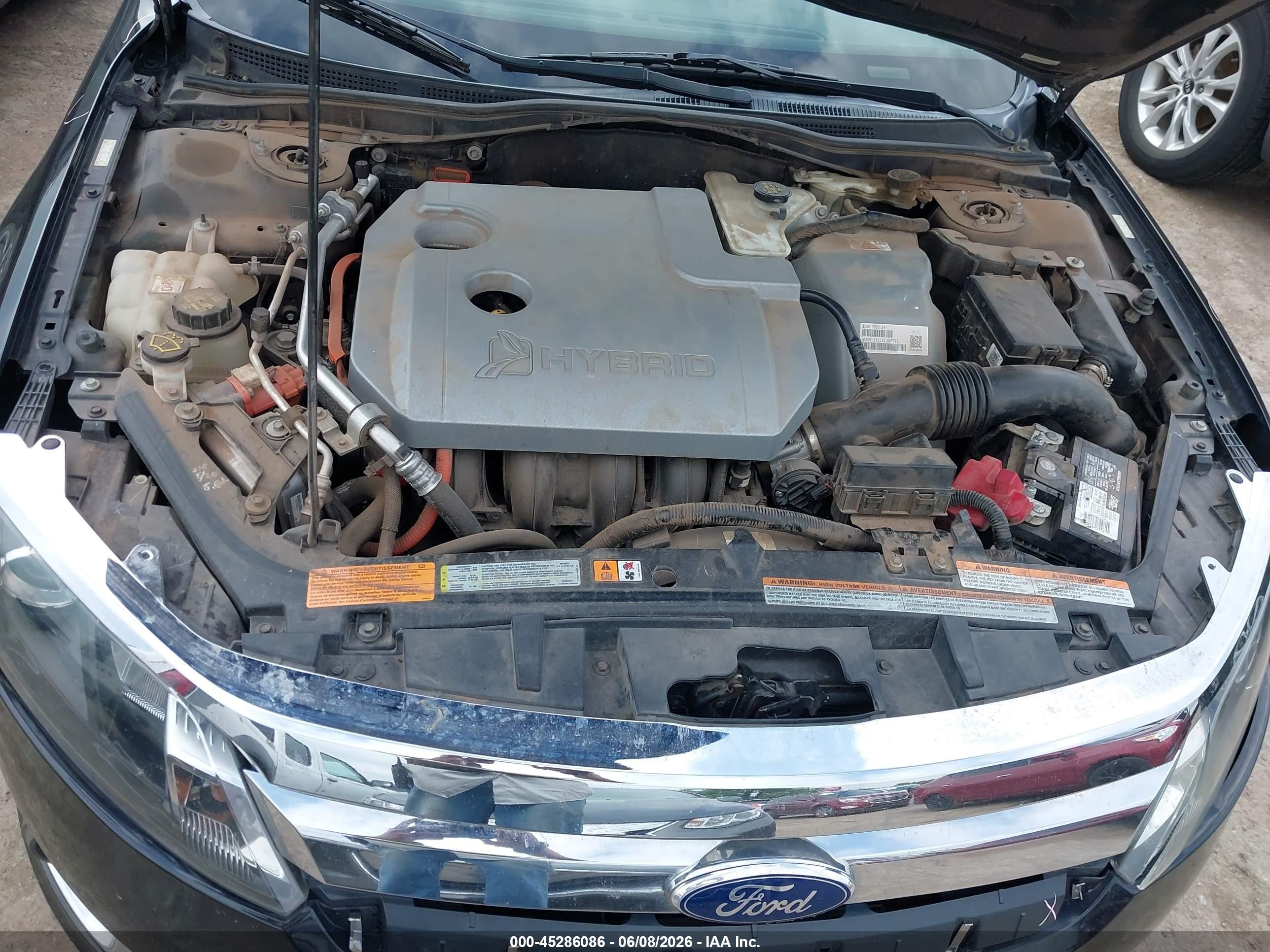 2010 Ford Fusion Hybrid Black vin: 3FADP0L3XAR315740