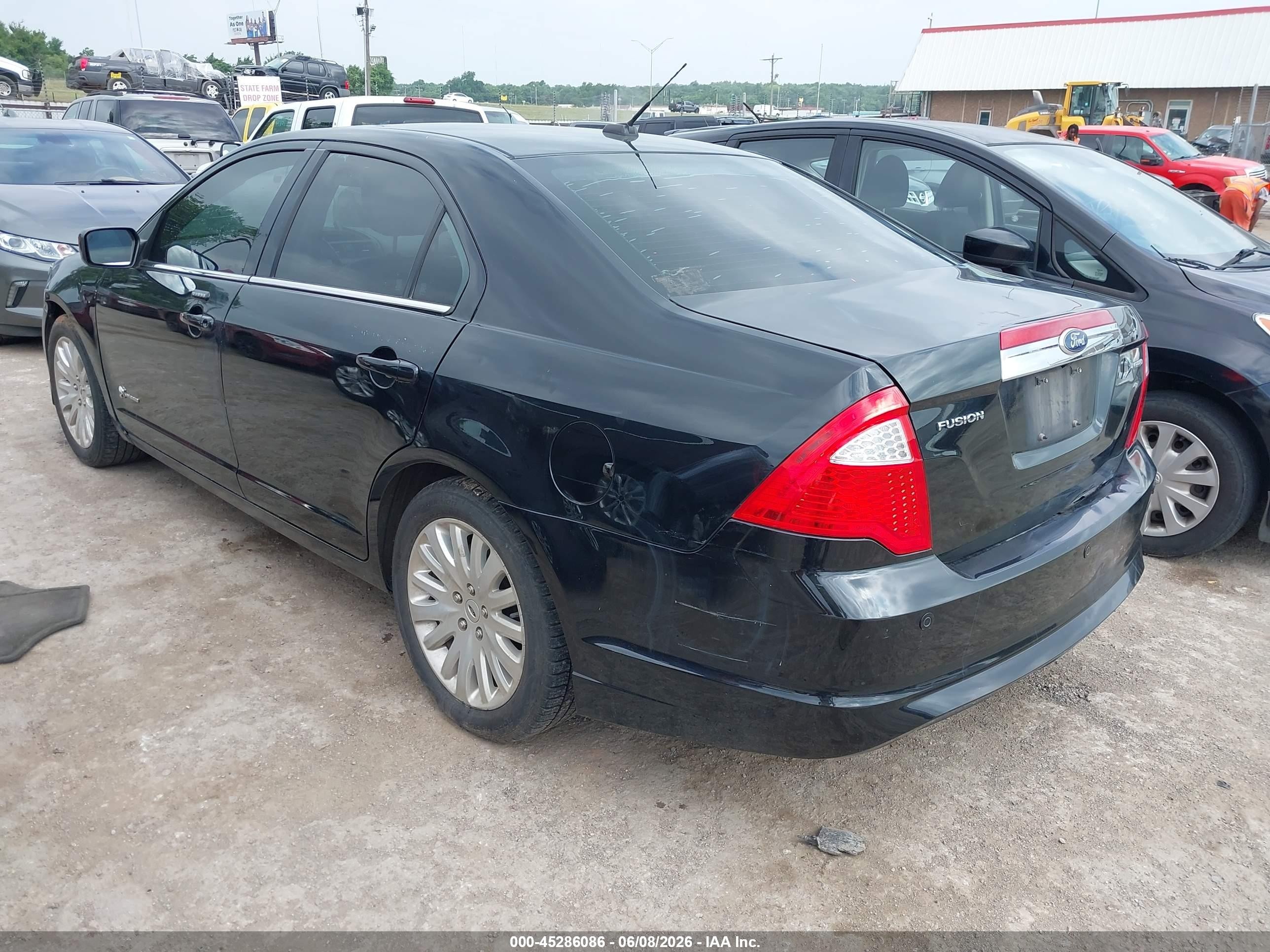 2010 Ford Fusion Hybrid Black vin: 3FADP0L3XAR315740
