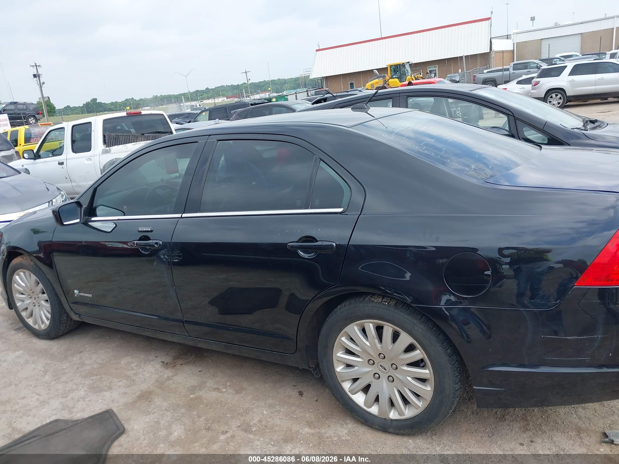 2010 Ford Fusion Hybrid Black vin: 3FADP0L3XAR315740