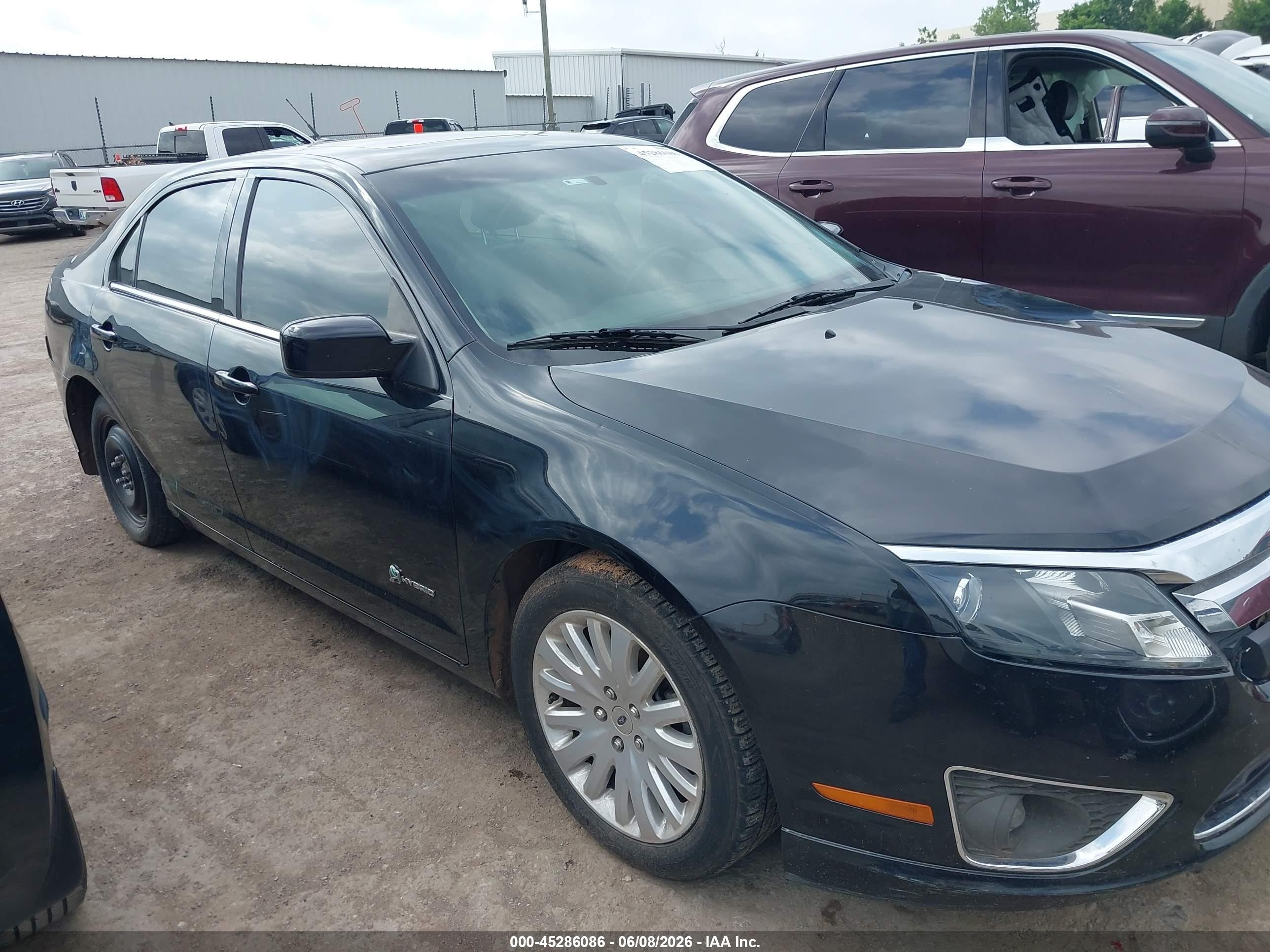 2010 Ford Fusion Hybrid Black vin: 3FADP0L3XAR315740