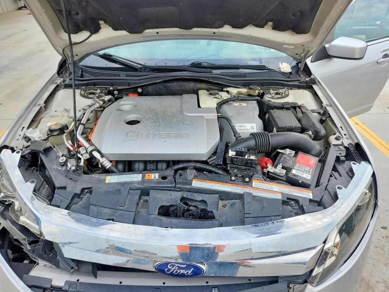 2010 Ford Fusion Hybrid Silver vin: 3FADP0L3XAR318377