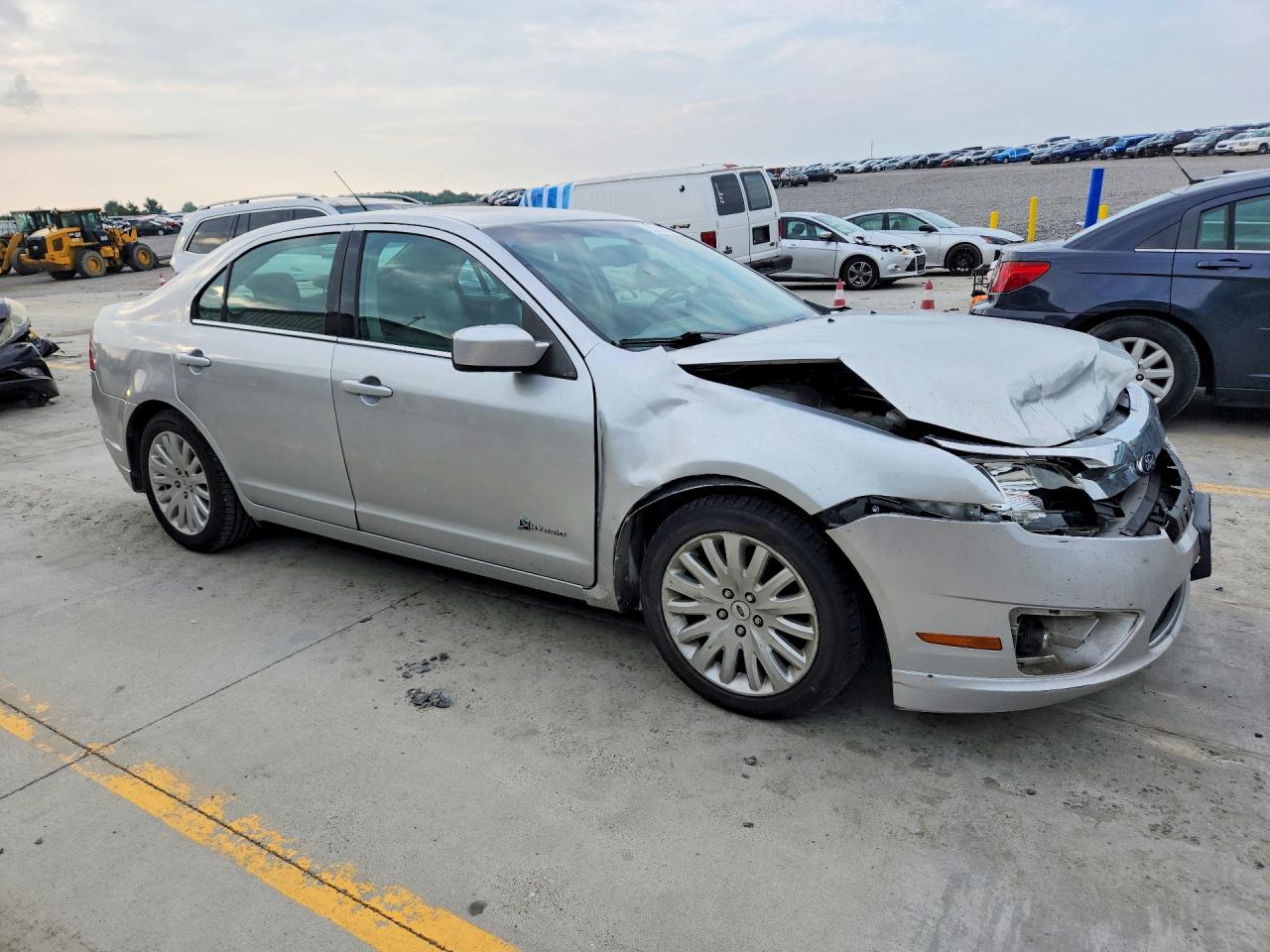 2010 Ford Fusion Hybrid Silver vin: 3FADP0L3XAR318377