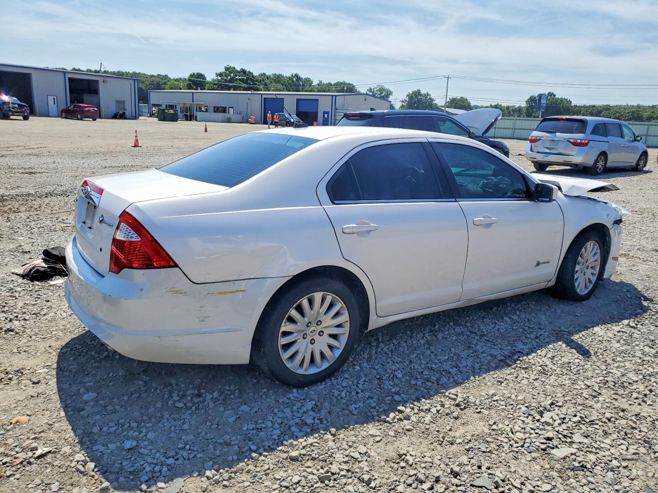 2010 Ford Fusion Hybrid White vin: 3FADP0L3XAR332084