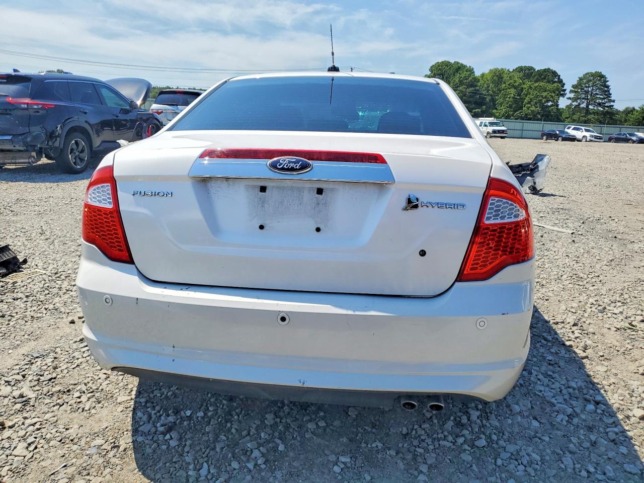 2010 Ford Fusion Hybrid White vin: 3FADP0L3XAR332084
