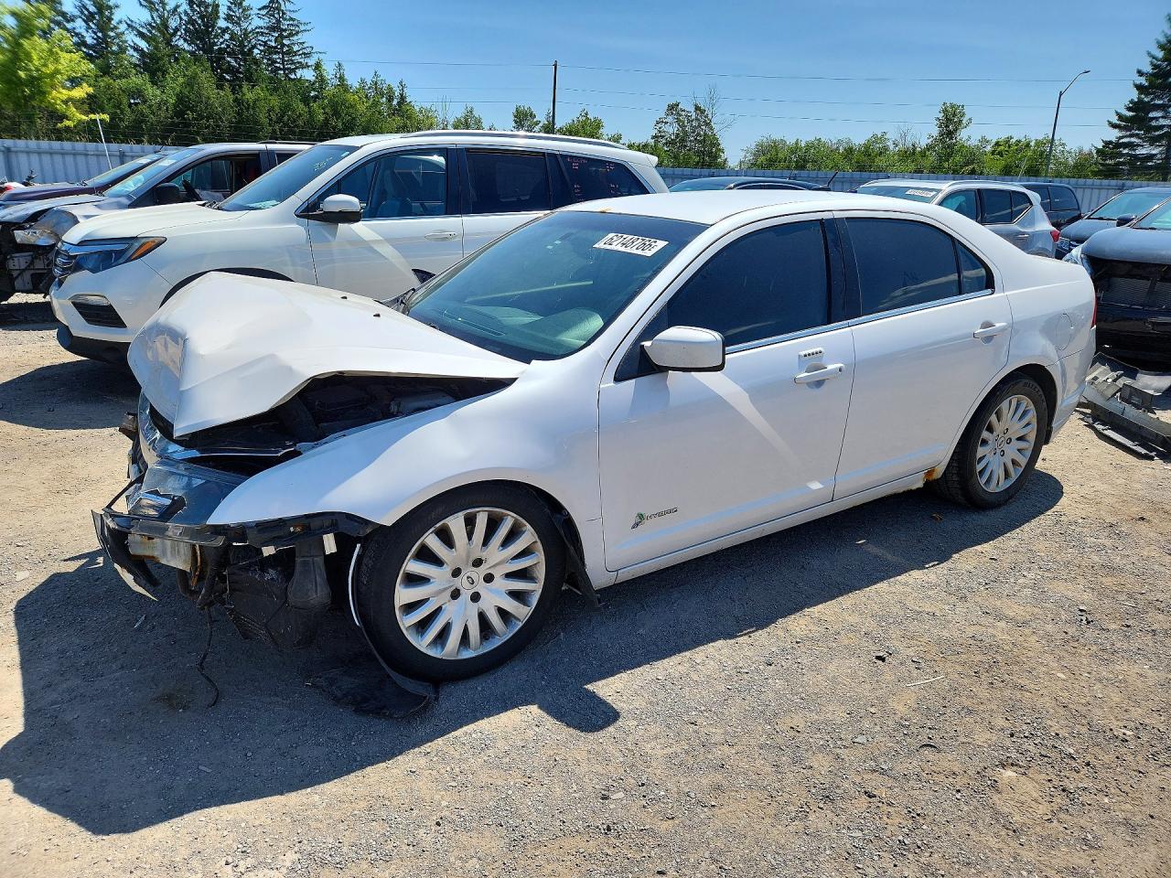 2011 Ford Fusion Hybrid Белый vin: 3FADP0L3XBR226610